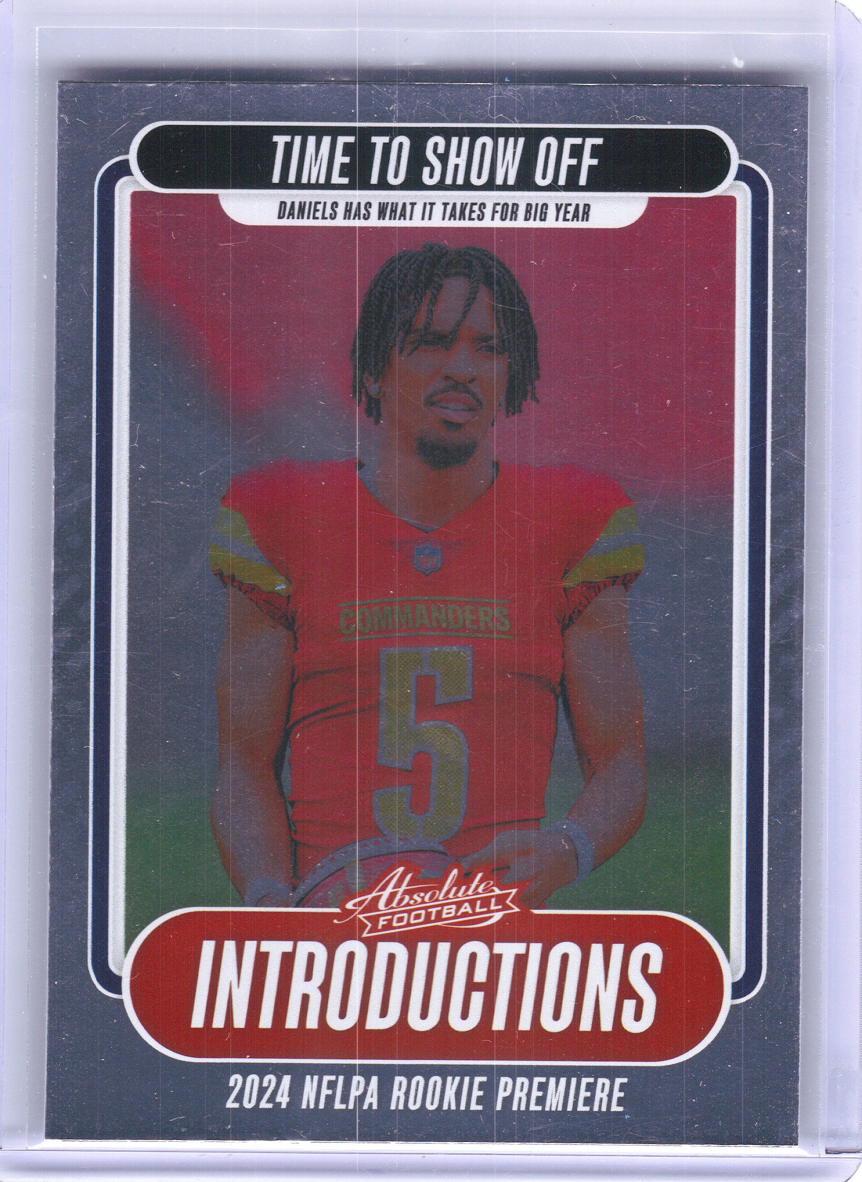 2024 Panini Absolute #I-JDS Jayden Daniels Introductions x Washington Commanders