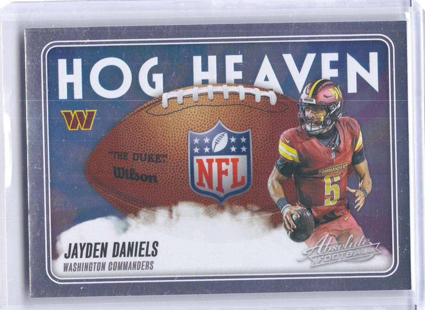 2025 Panini Absolute #HH-JDS Jayden Daniels Hog Heaven x Washington Commanders
