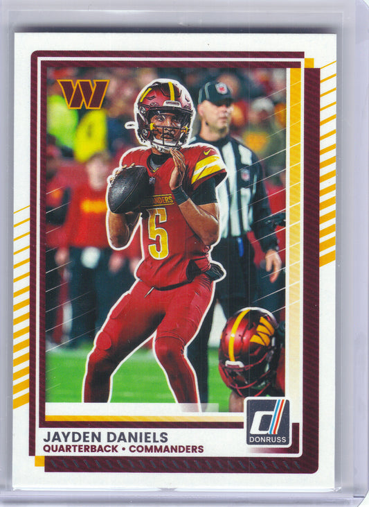 2025 Donruss #28 Jayden Daniels Washington Commanders