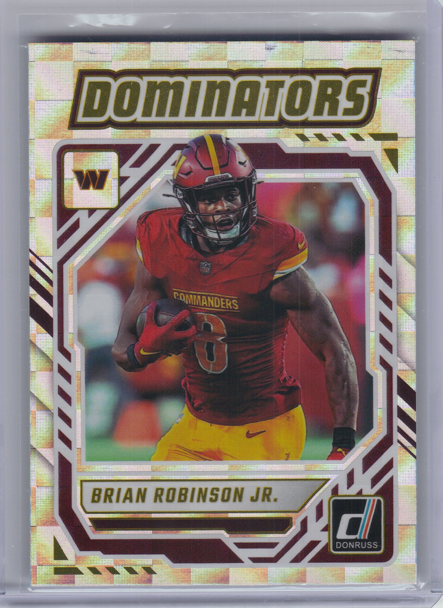 2025 Donruss #DOM-BRN Brian Robinson Jr. Dominators Washington Commanders