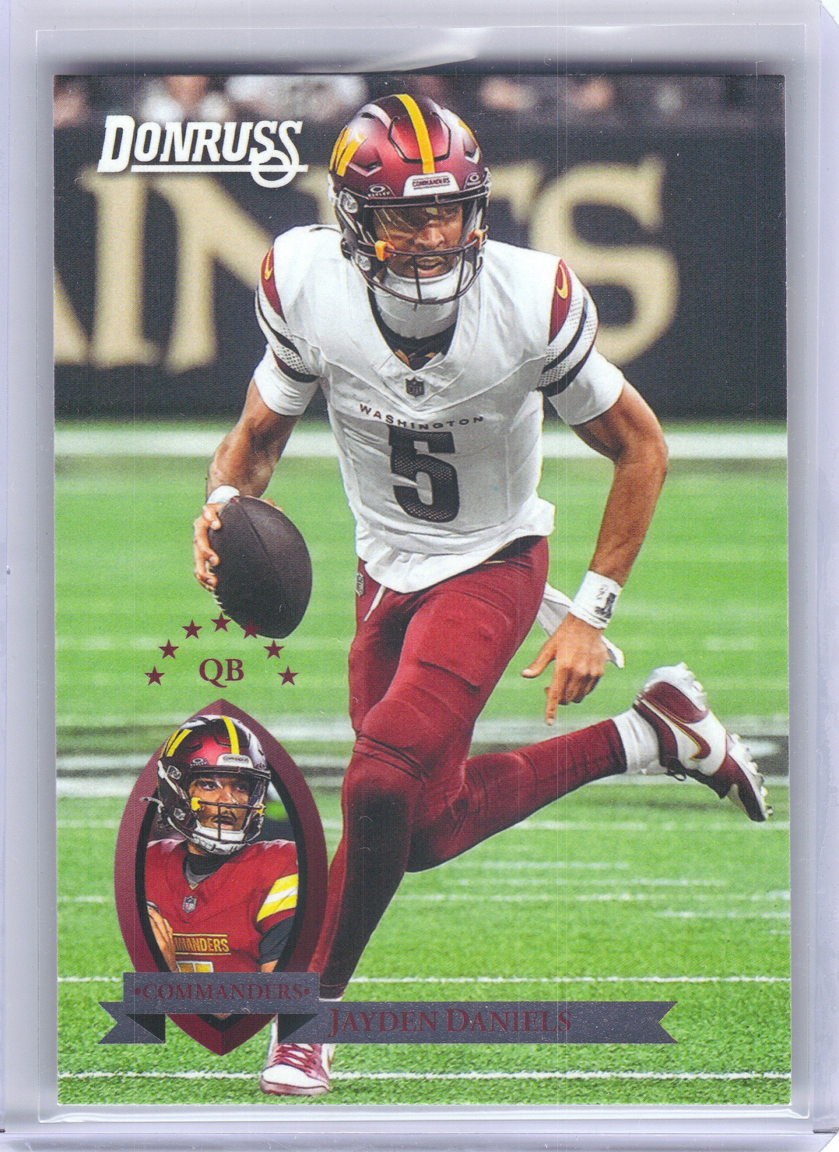 2025 Donruss #39 Jayden Daniels Retro 1995 Washington Commanders