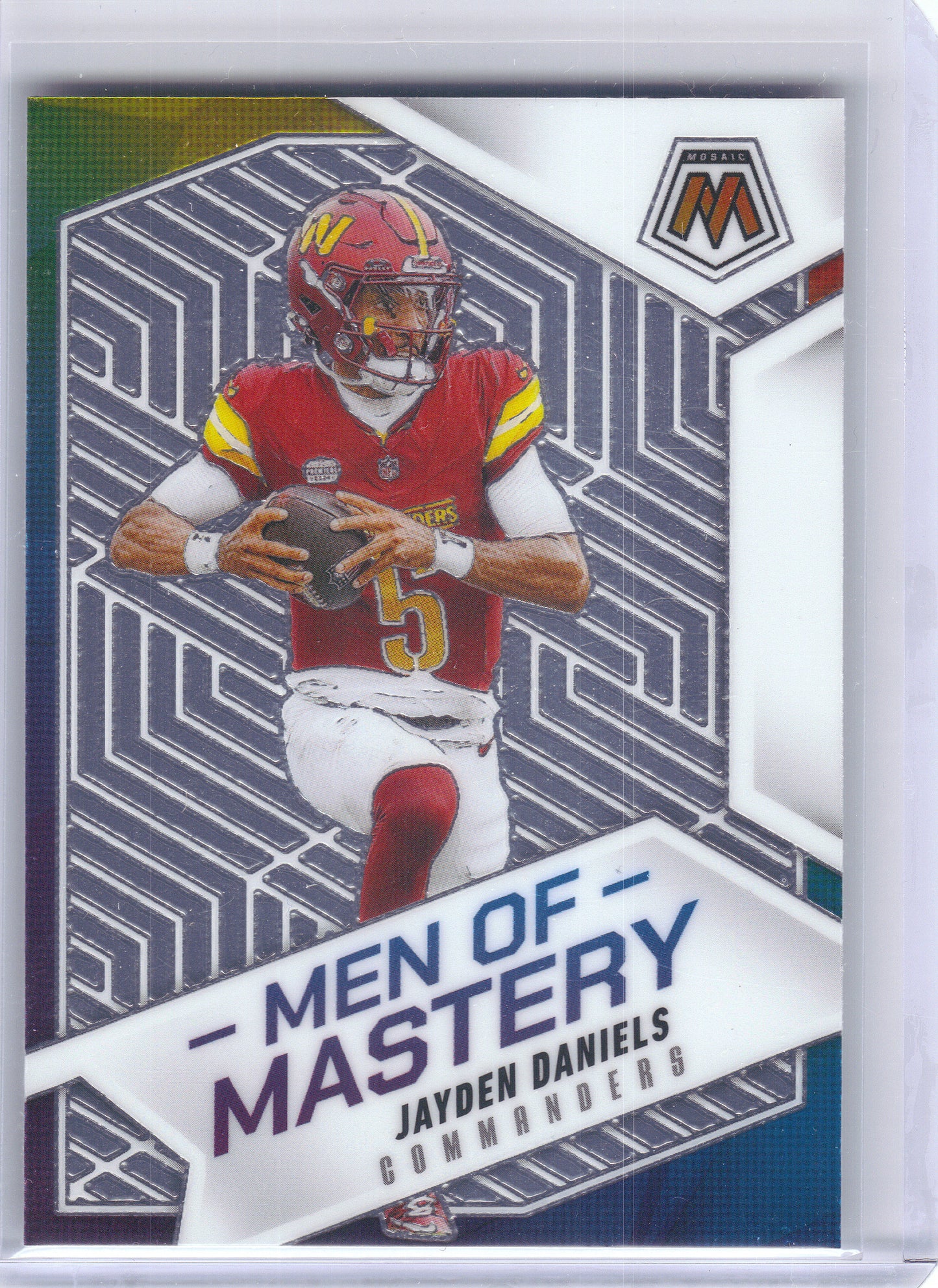 2025 Panini Mosaic #5 Jayden Daniels Men of Mastery Washington Commanders