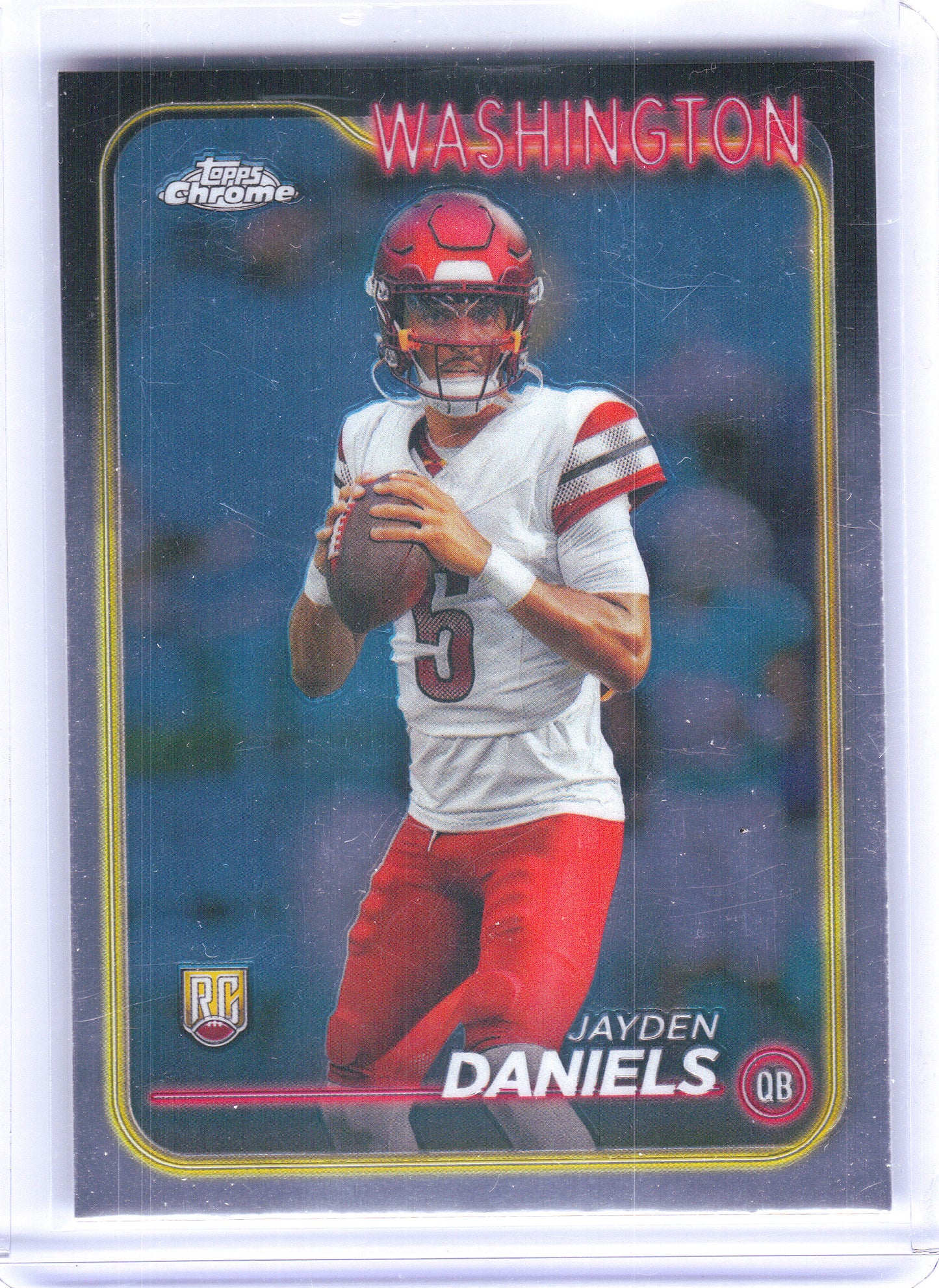 2024 Topps Chrome #201 Jayden Daniels Washington Commanders RC