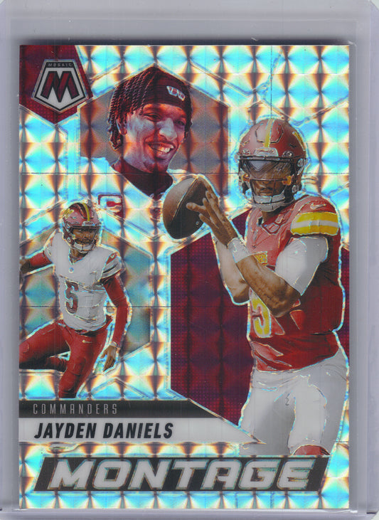 2025 Panini Mosaic #3 Jayden Daniels Montage Mosaic Washington Commanders