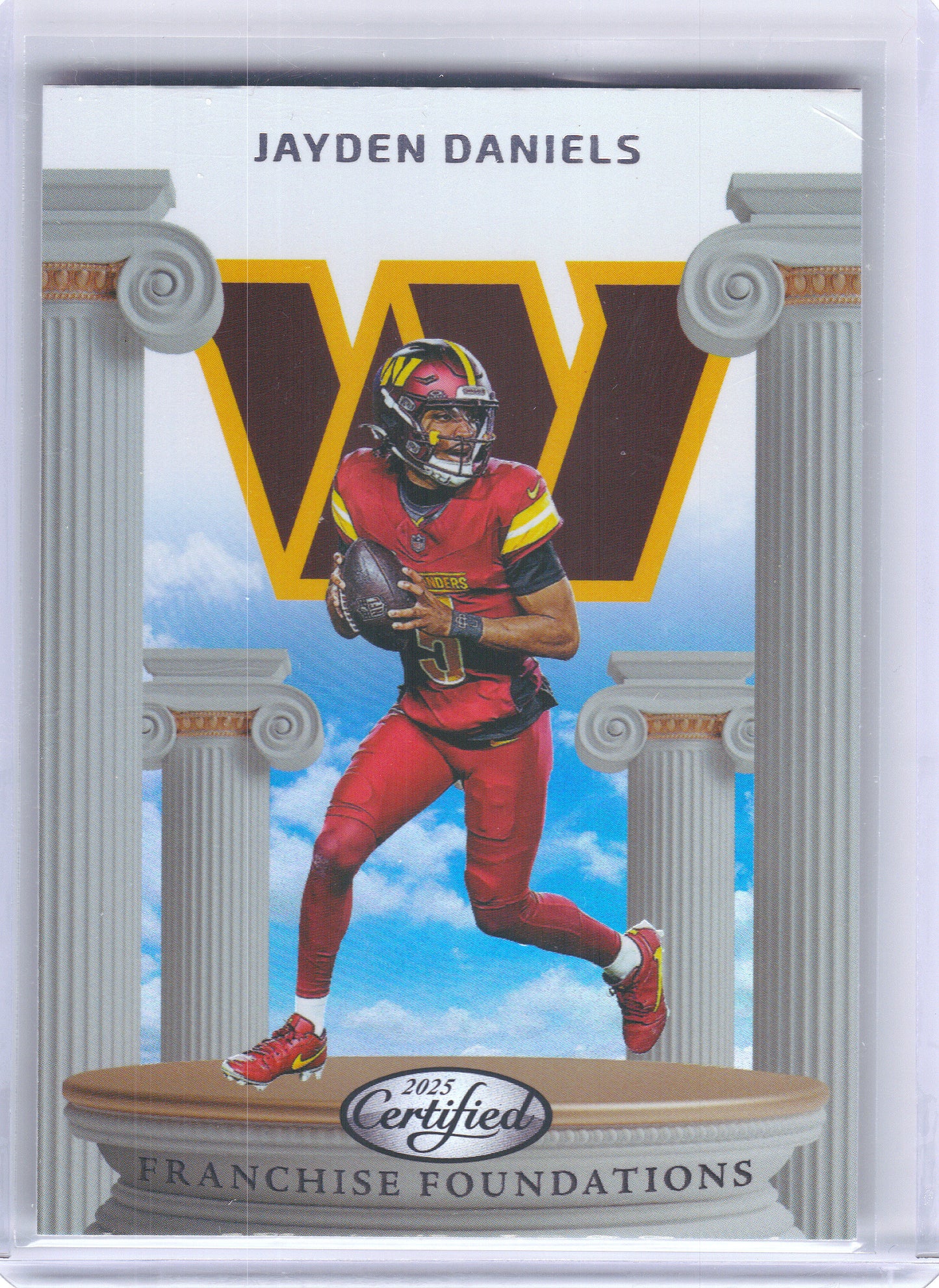 2025 Panini Certified #FFO-JDS Jayden Daniels Franchise Foundations Washington Commanders