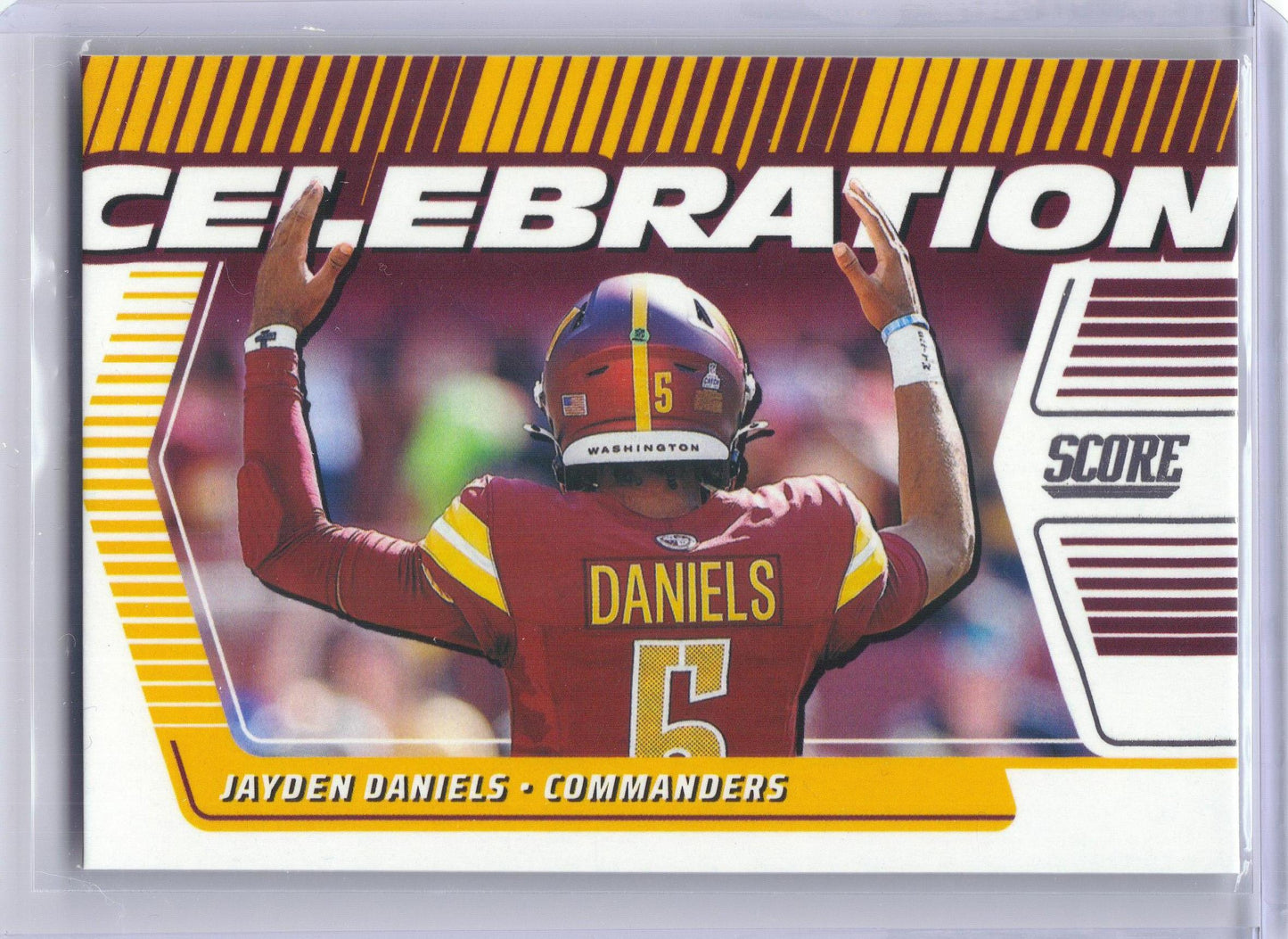 2025 Score #C-JDA Jayden Daniels Celebration Washington Commanders
