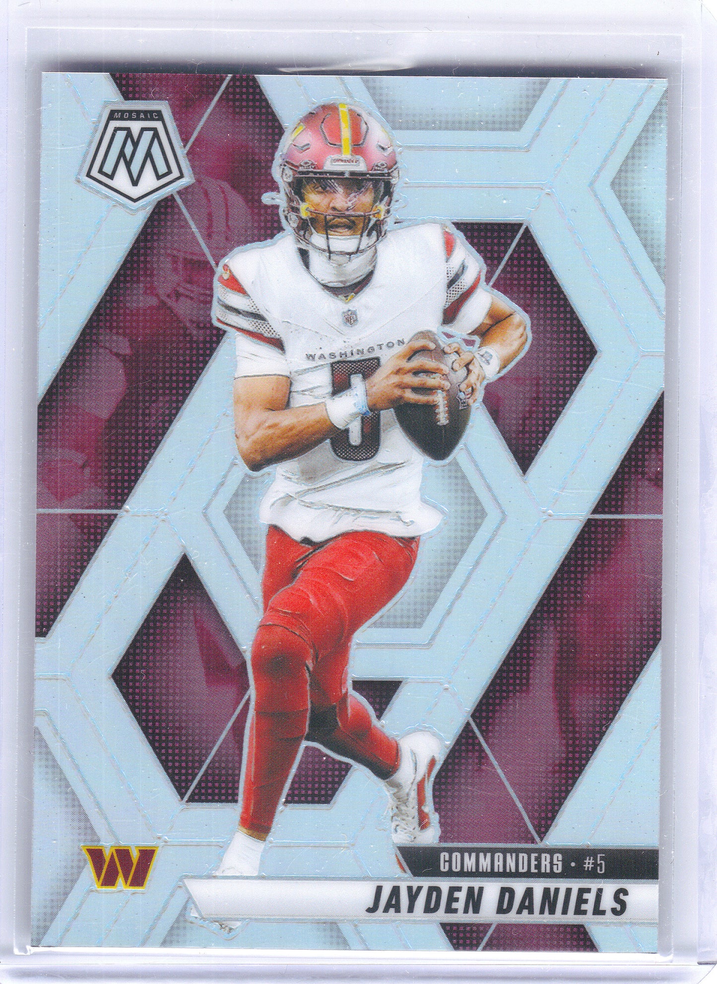 2025 Panini Mosaic #232 Jayden Daniels Silver Washington Commanders