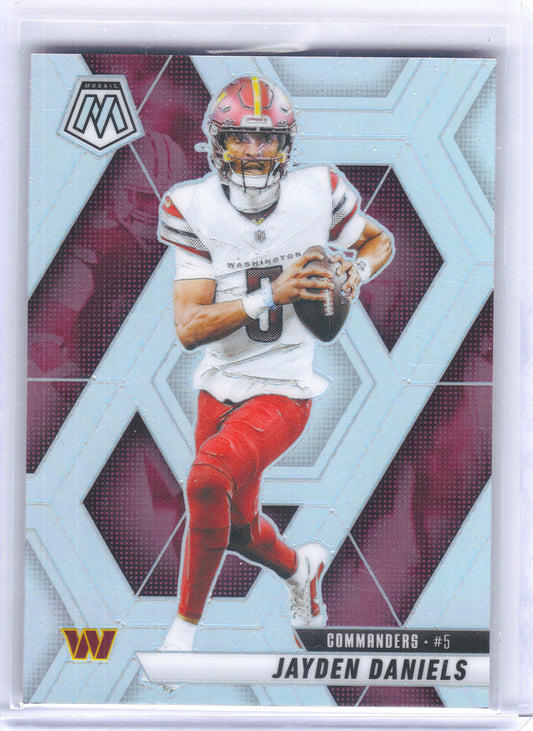 2025 Panini Mosaic #232 Jayden Daniels Silver Washington Commanders