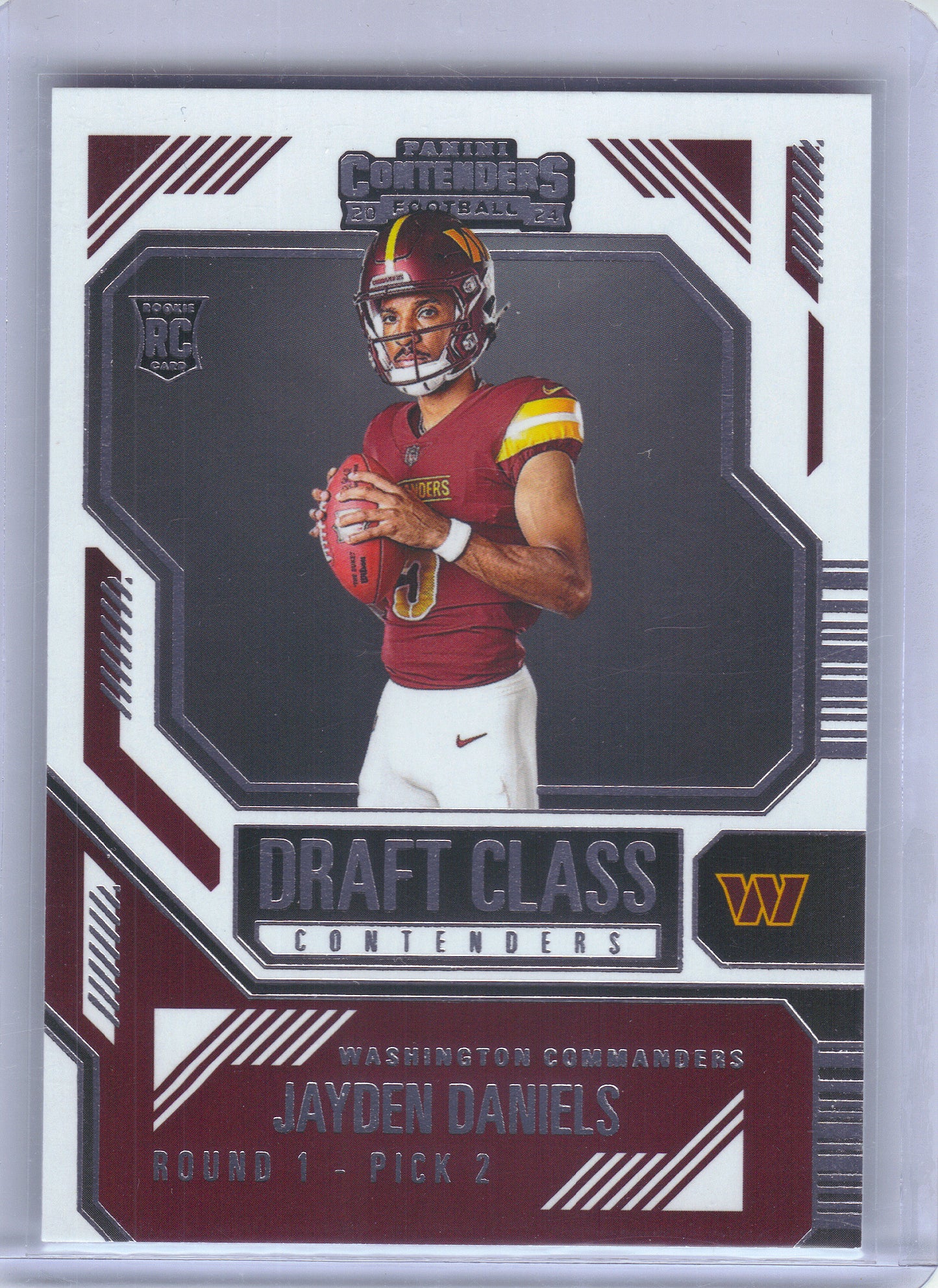2024 Panini Contenders #2 Jayden Daniels Draft Class Contenders Washington Commanders