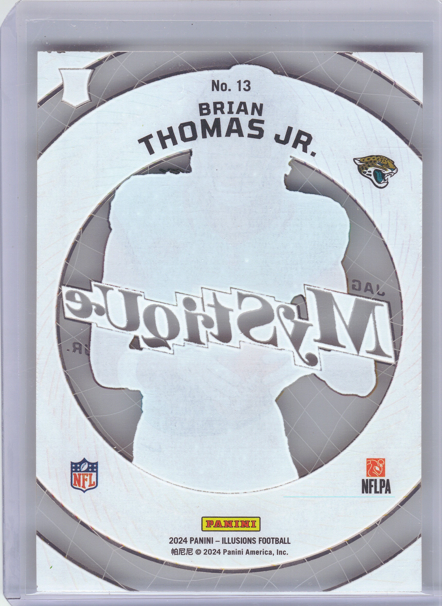 2024 Panini Illusions #13 Brian Thomas Jr. Mystique Emerald Jacksonville Jaguars