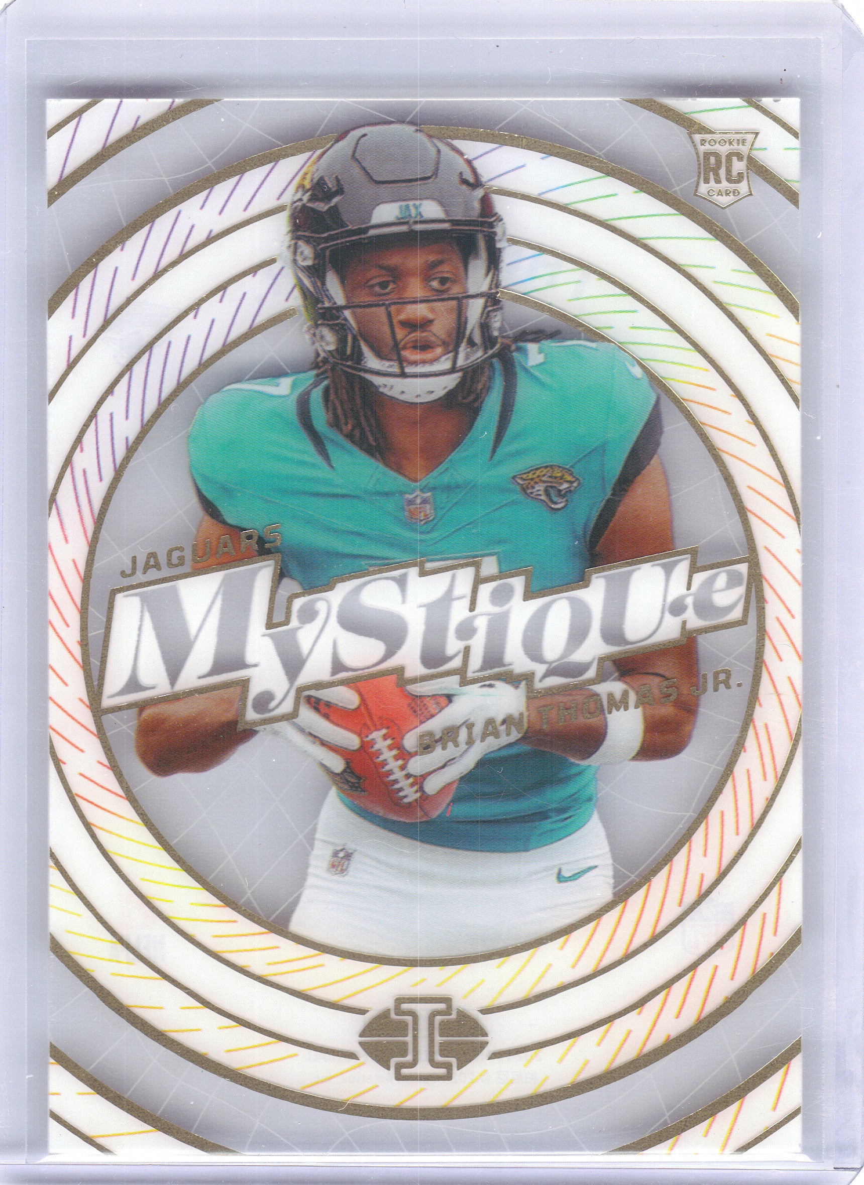 2024 Panini Illusions #13 Brian Thomas Jr. Mystique Emerald Jacksonville Jaguars
