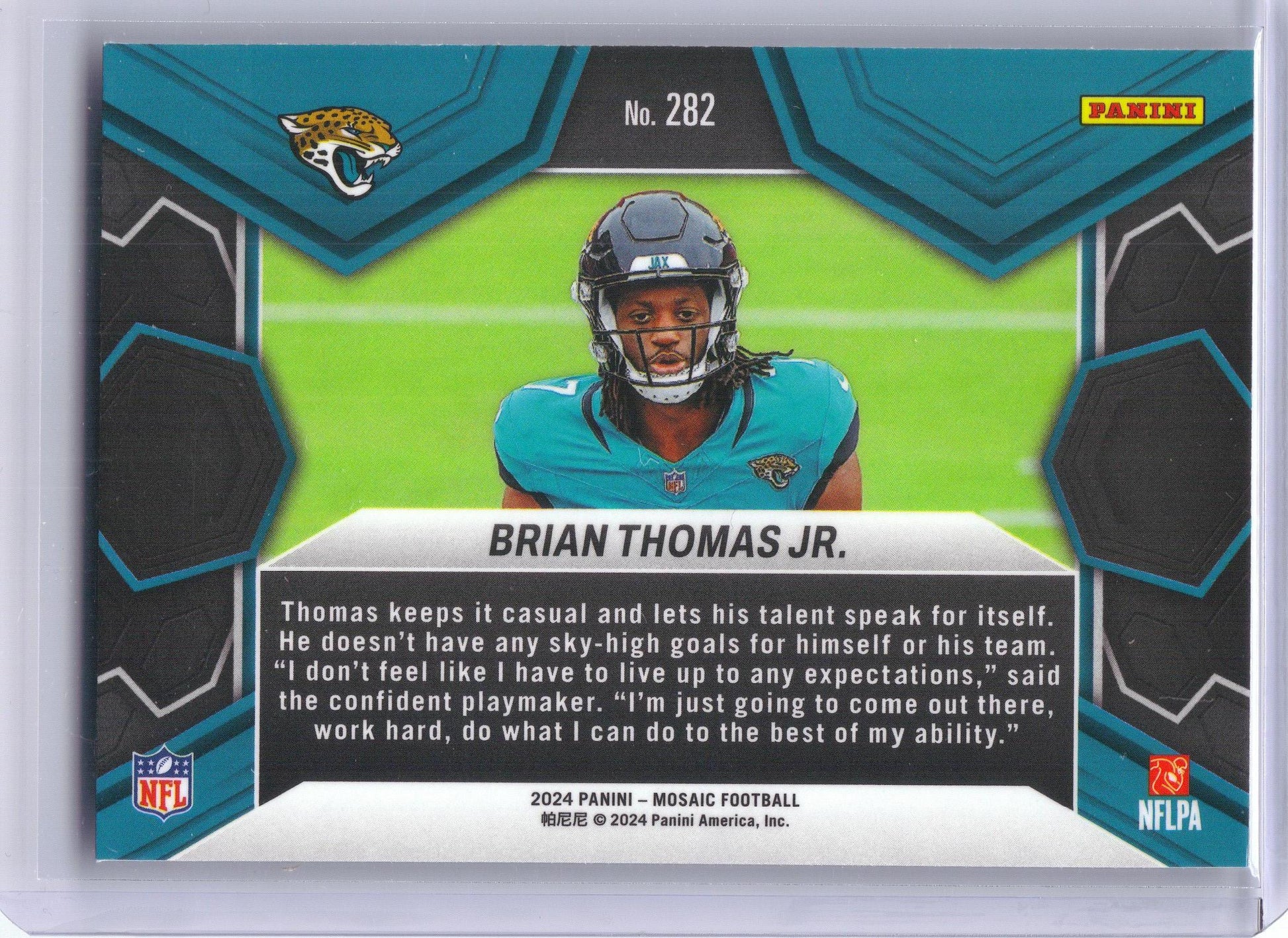 2024 Panini Mosaic #282 Brian Thomas Jr. x Jacksonville Jaguars