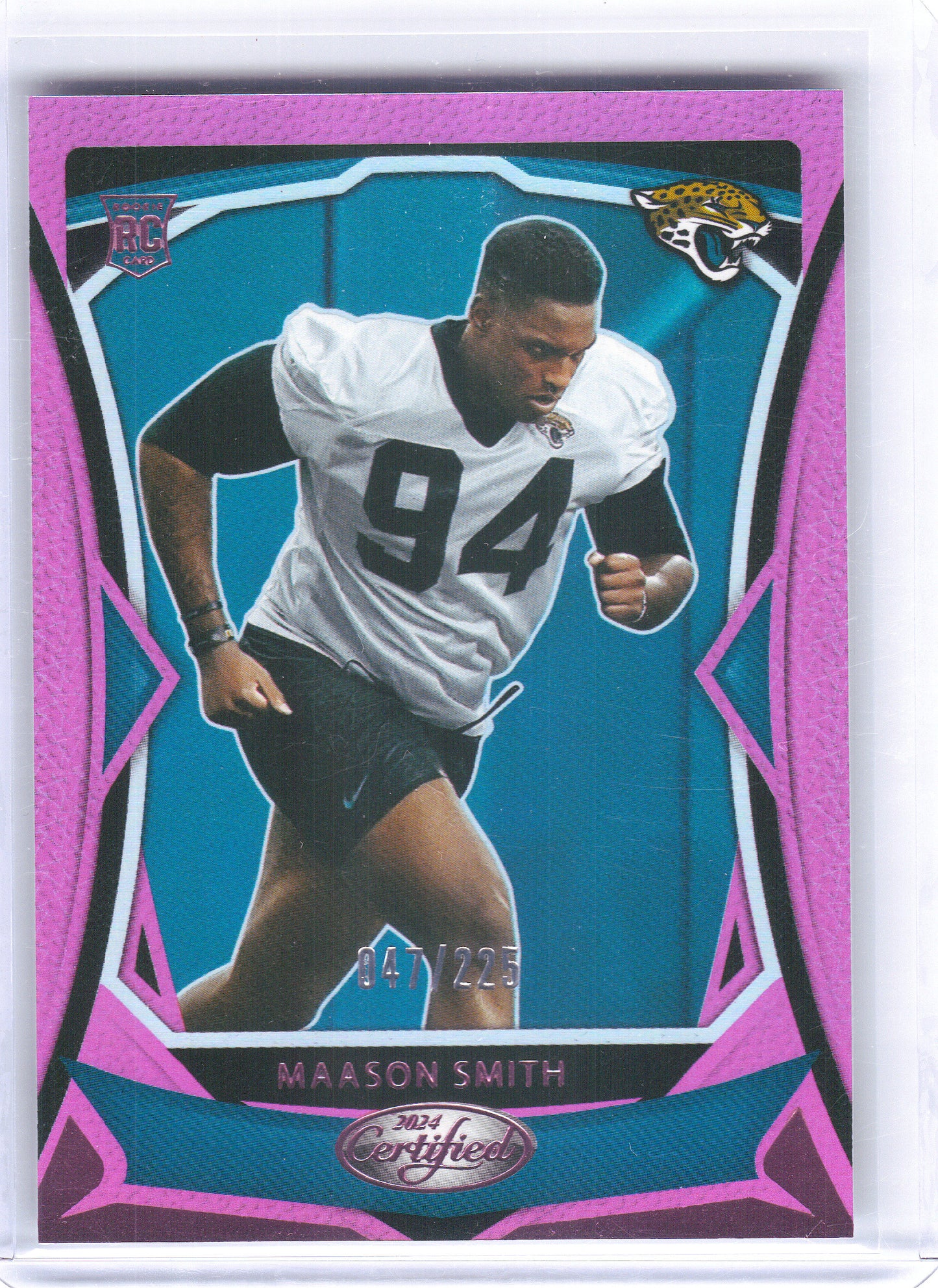 2024 Panini Certified #138 Maason Smith Mirror Pink #/225 Jacksonville Jaguars SN,RC