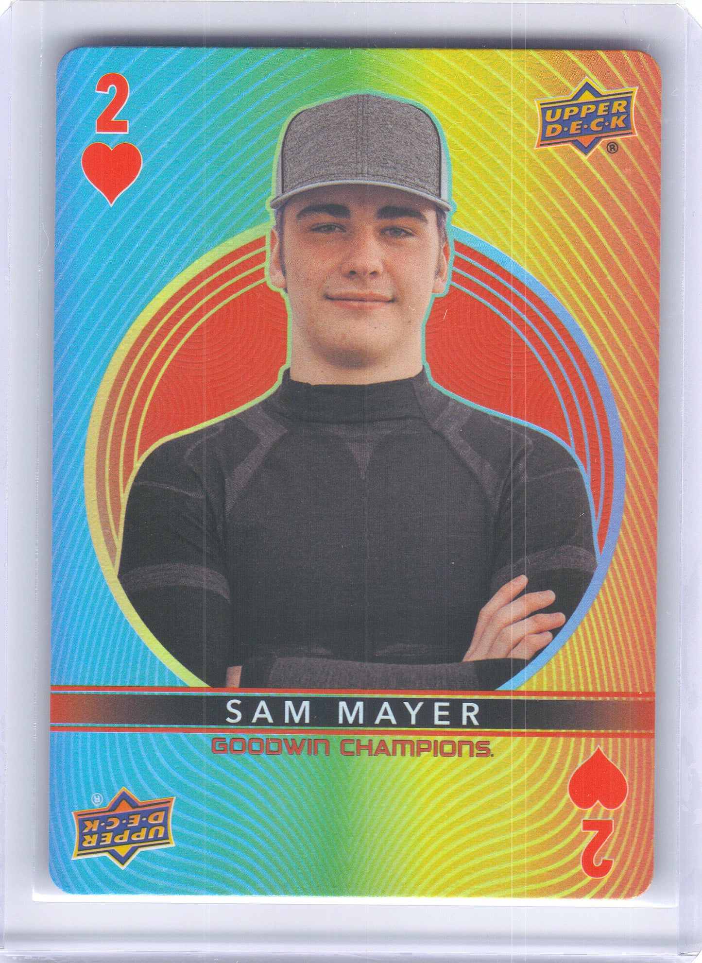 2022 Upper Deck Goodwin Champions #2♥ Sam Mayer Playing Cards