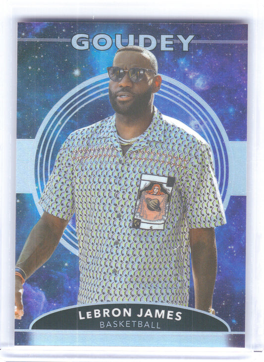 2022 Upper Deck Goodwin Champions #GP33 LeBron James Goudey Platinum Cosmic #/199 SN
