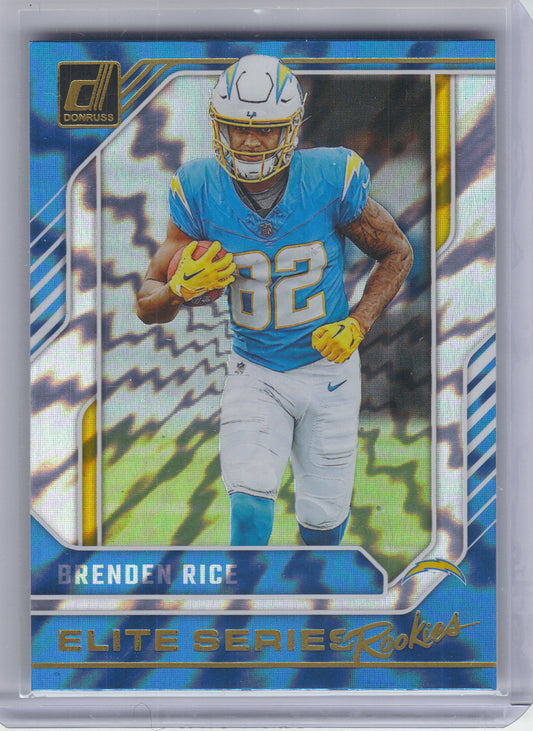 2024 Donruss #14 Brenden Rice Elite Series Rookies Los Angeles Chargers
