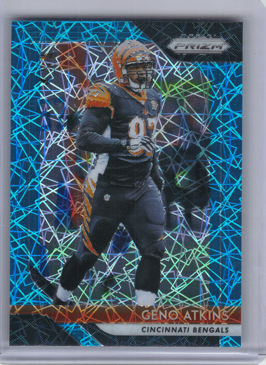 2018 Panini Prizm #160 Geno Atkins Prizm Lazer Cincinnati Bengals