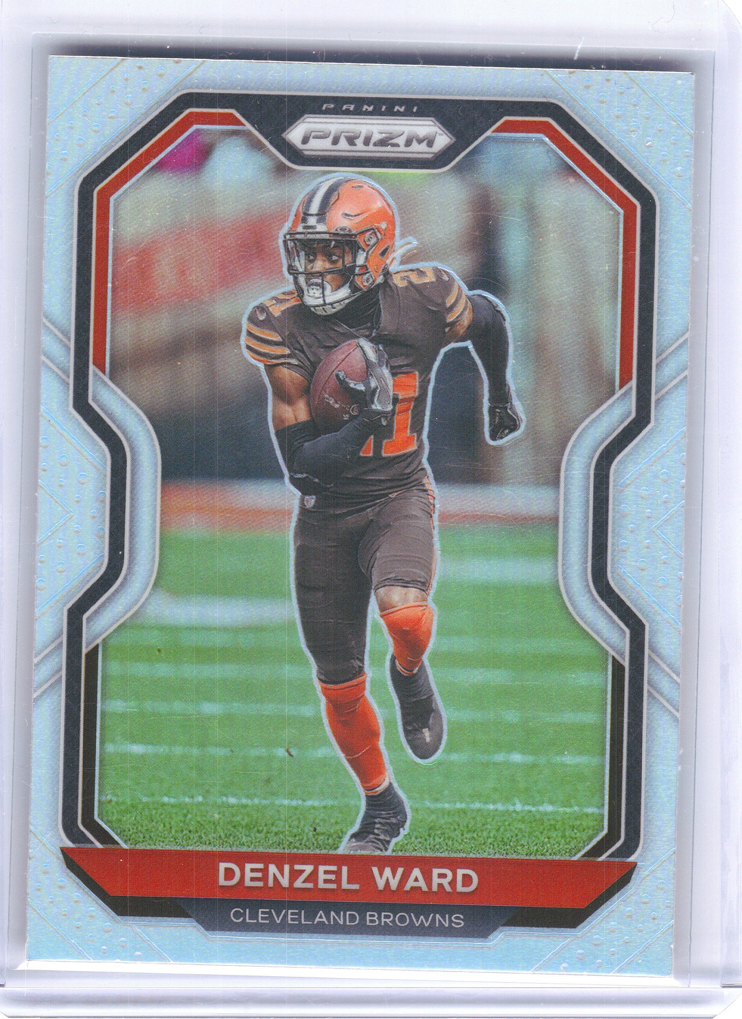 2020 Panini Prizm #63 Denzel Ward Prizm Silver Cleveland Browns