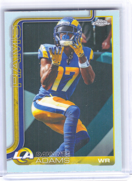 2025 Topps Chrome #165 Davante Adams Refractor Los Angeles Rams