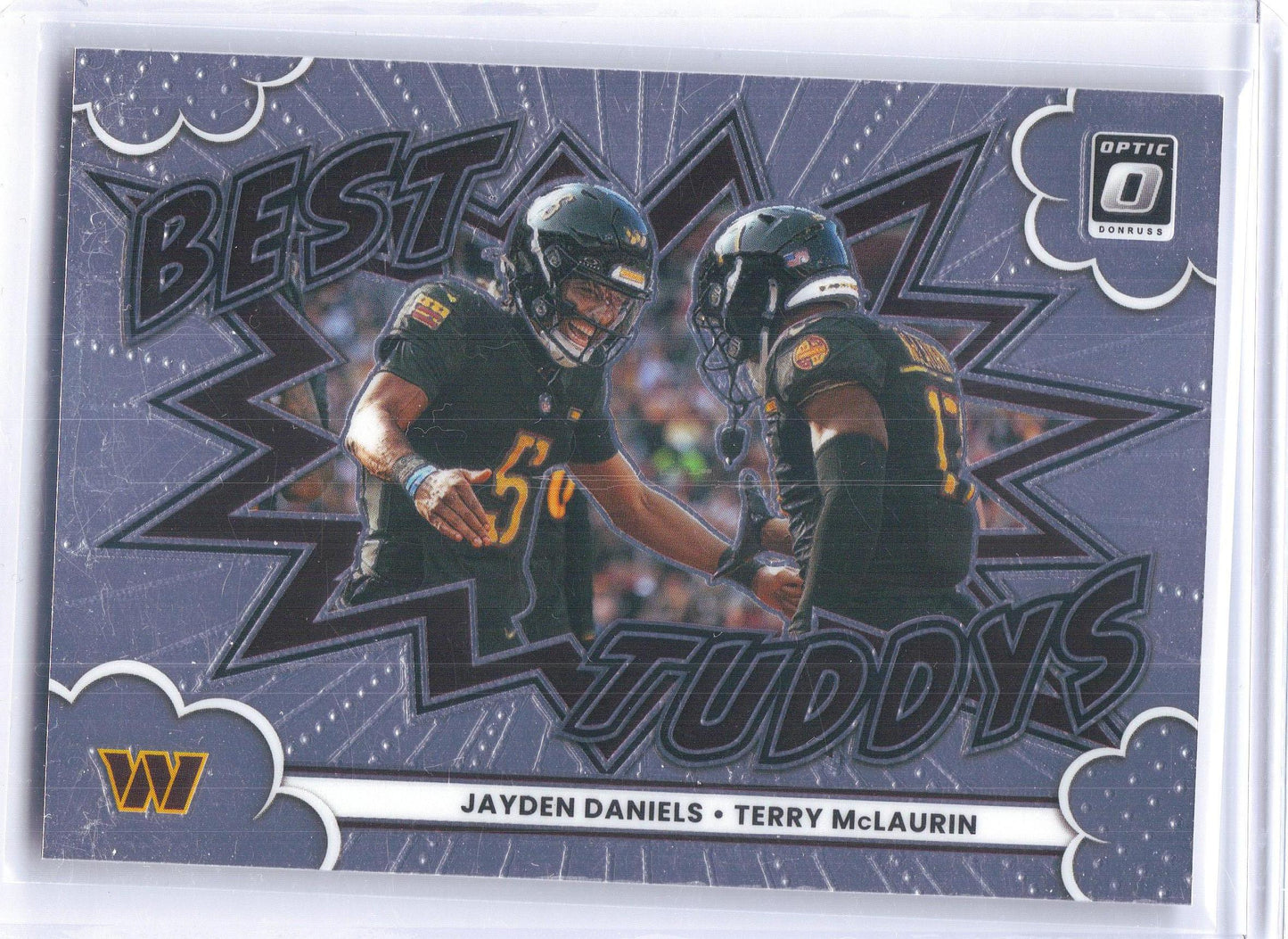 2025 Donruss Optic #11 Jayden Daniels/Terry McLaurin Best Tuddys Washington Commanders