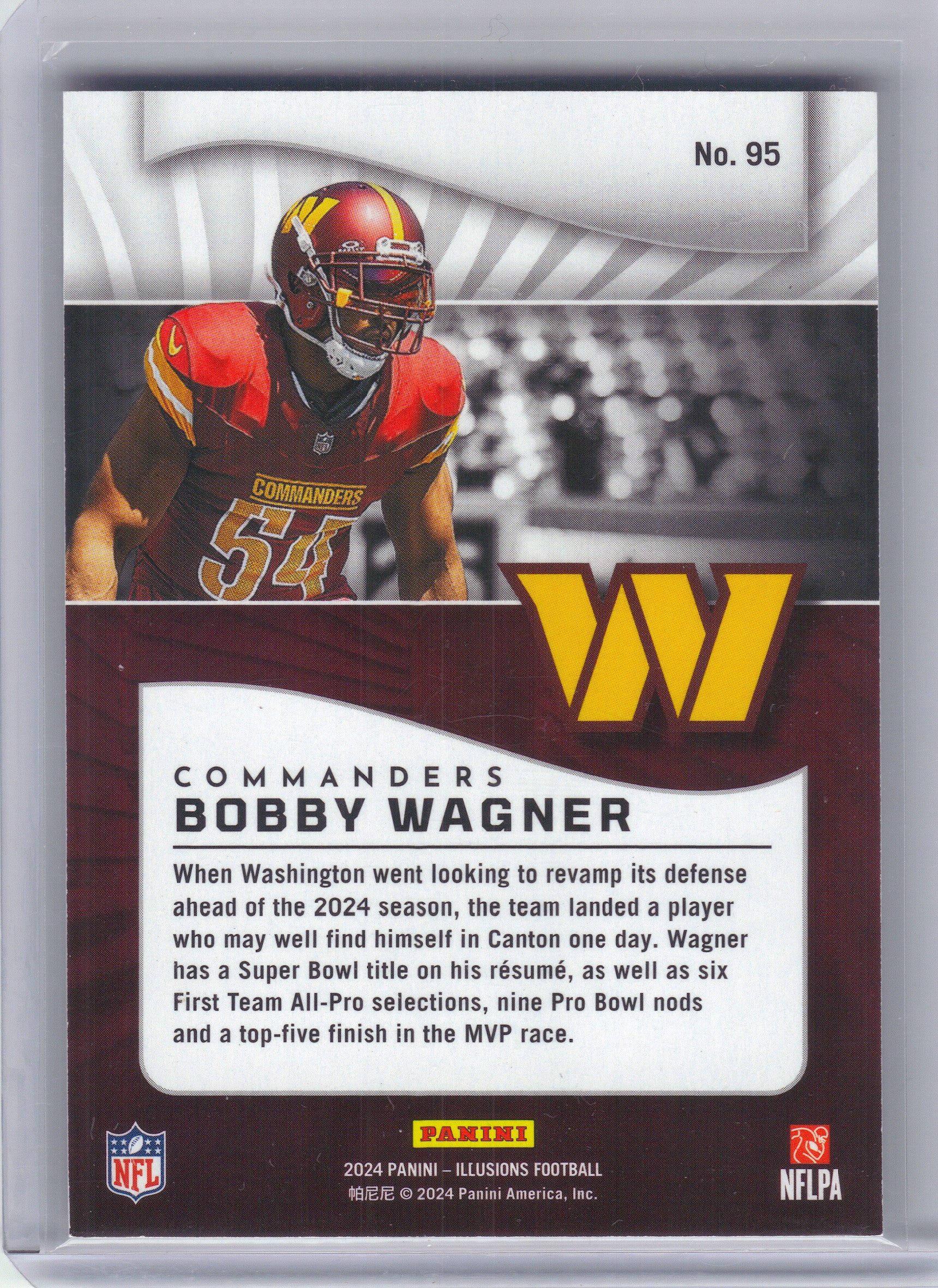 2024 Panini Illusions #95 Bobby Wagner Hobby55pt Washington