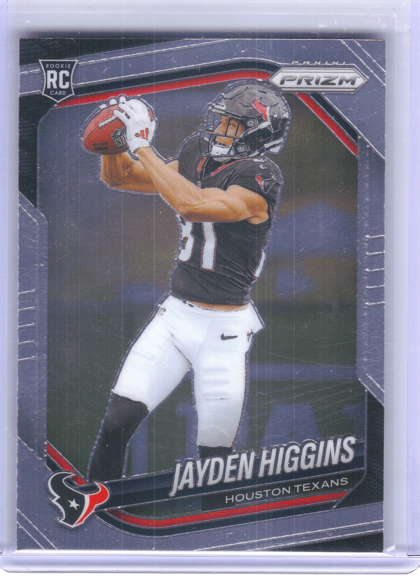2025 Panini Prizm #376 Jayden Higgins Houston Texans RC