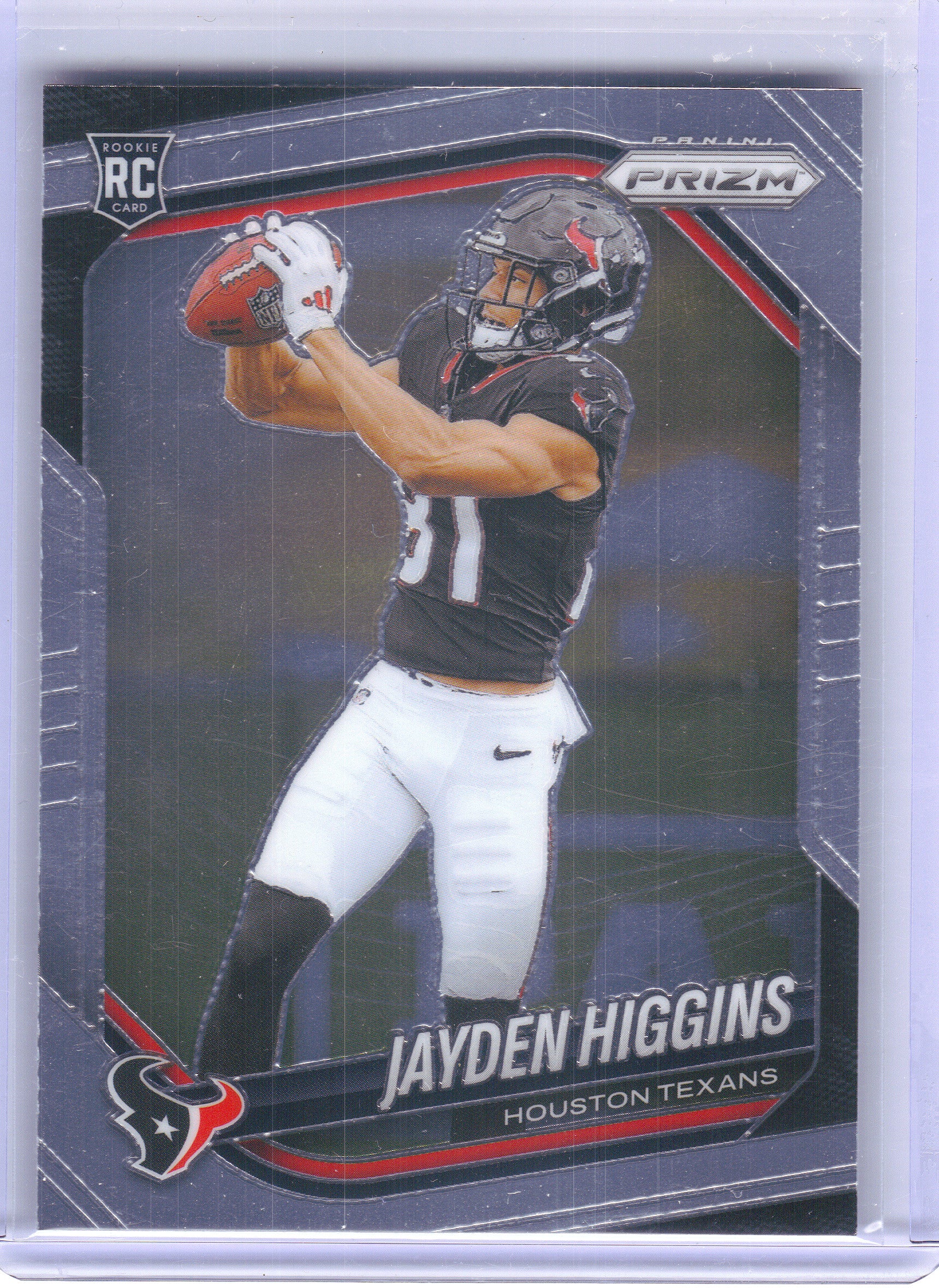 2025 Panini Prizm #376 Jayden Higgins Houston Texans RC