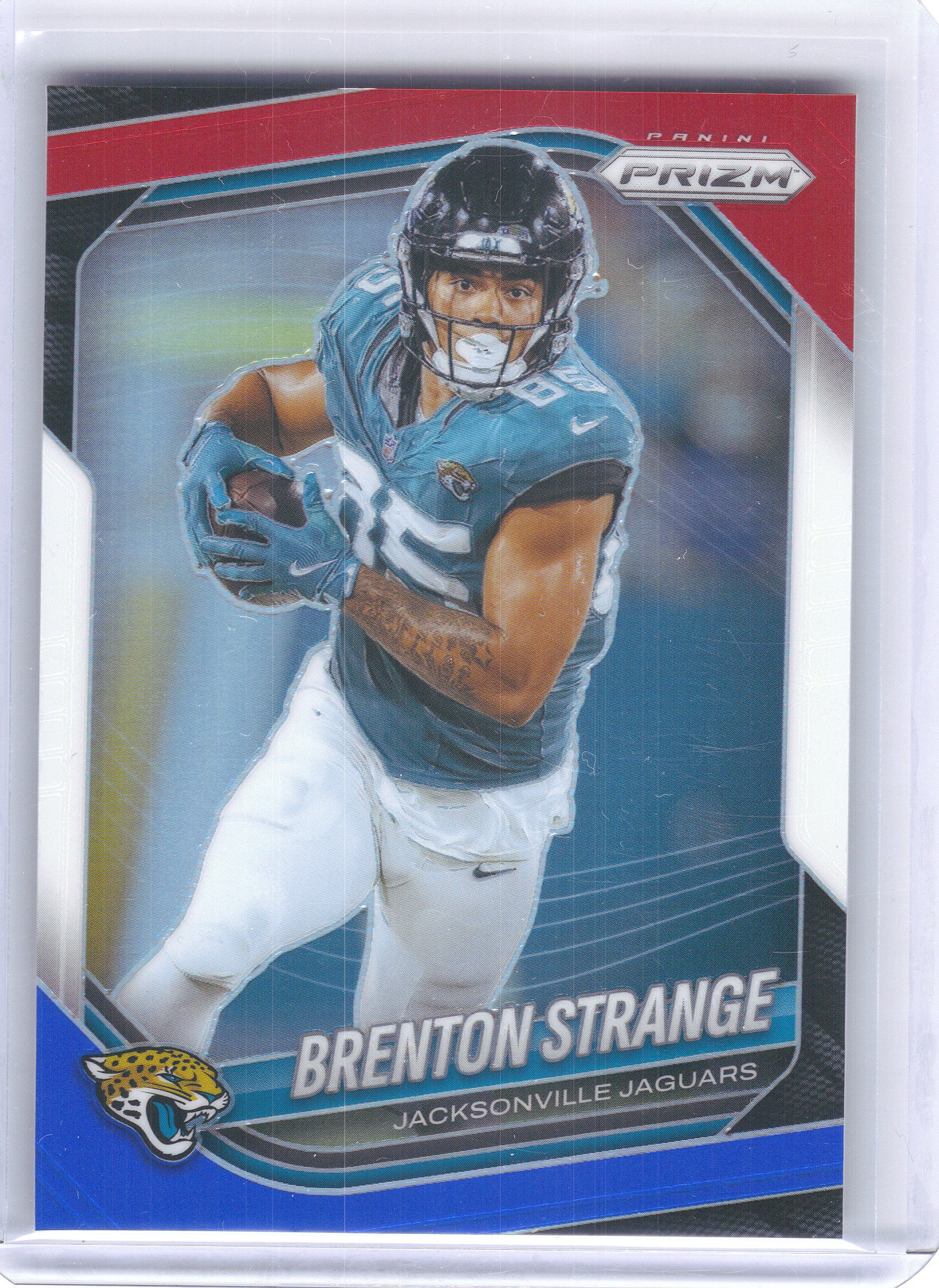 2025 Panini Prizm #136 Brenton Strange Red White and Blue Jacksonville Jaguars