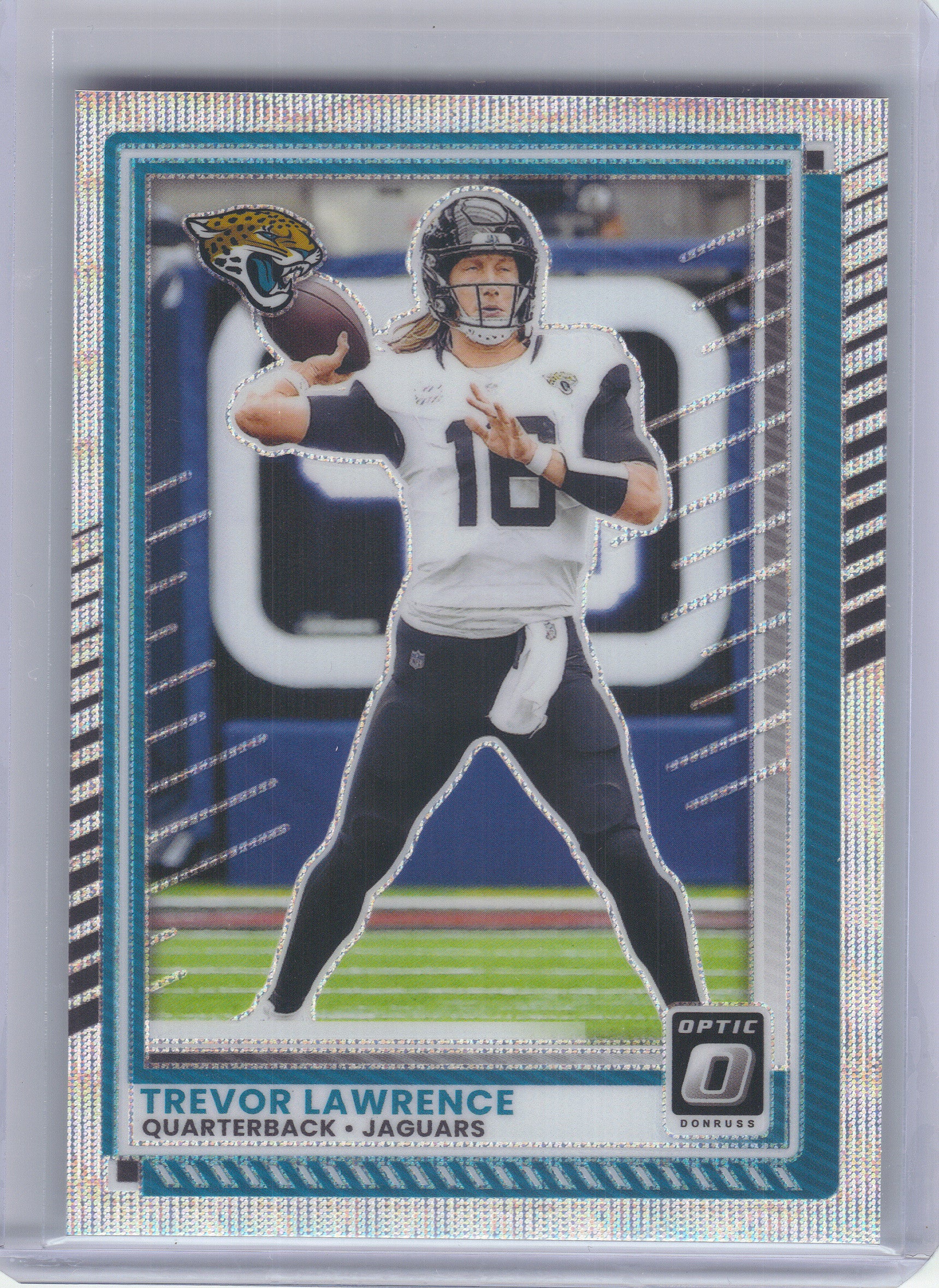 2025 Donruss Optic #146 Trevor Lawrence Wave #/300 Jacksonville Jaguars SN