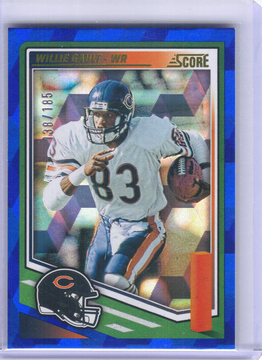 2025 Score #207 Willie Gault Cubic #/185 Chicago Bears SN