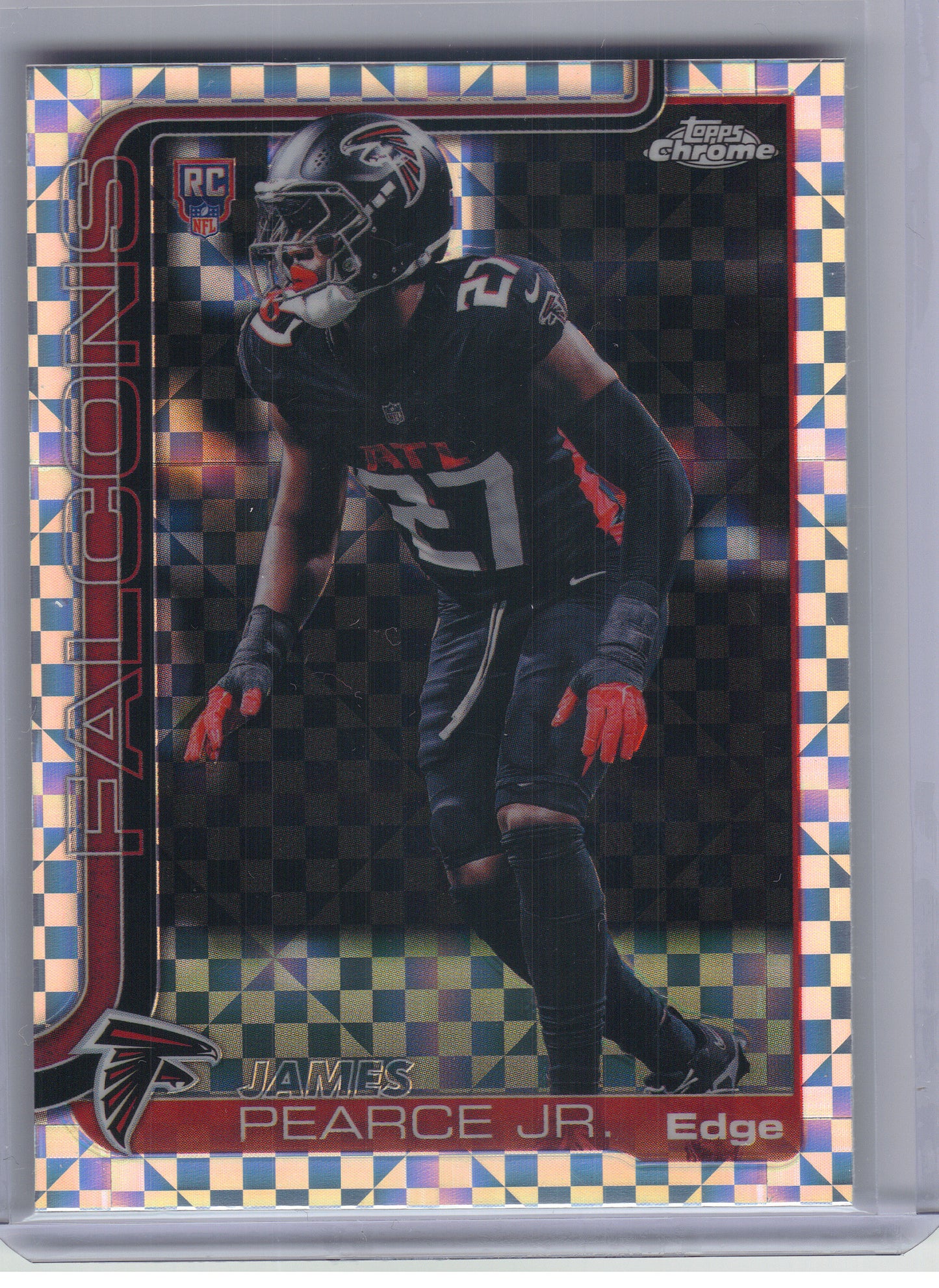 2025 Topps Chrome #351 James Pearce Jr. X-Fractor Atlanta Falcons RC