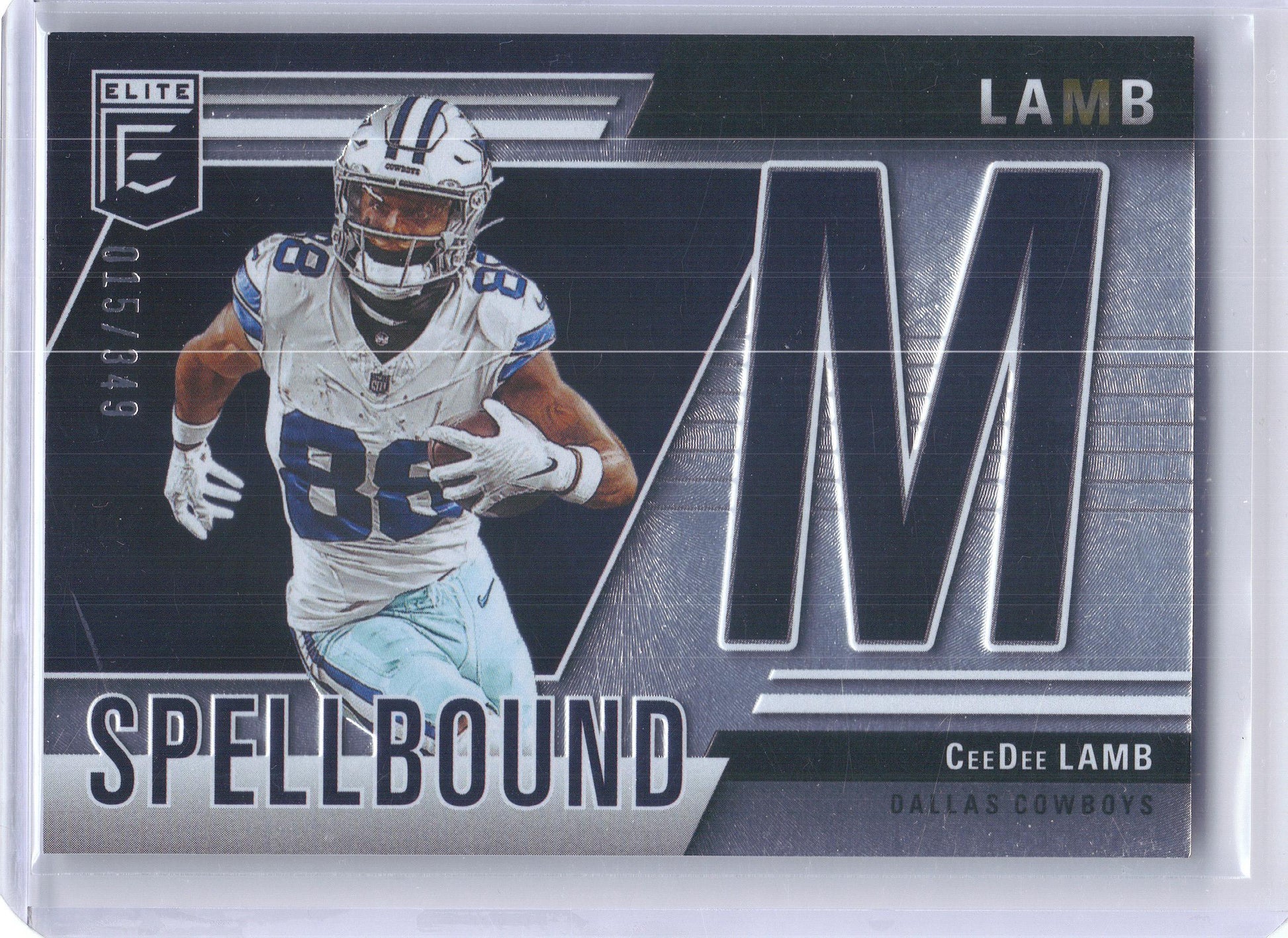 2024 Donruss Elite #33 CeeDee Lamb Spellbound #/349 Dallas Cowboys SN