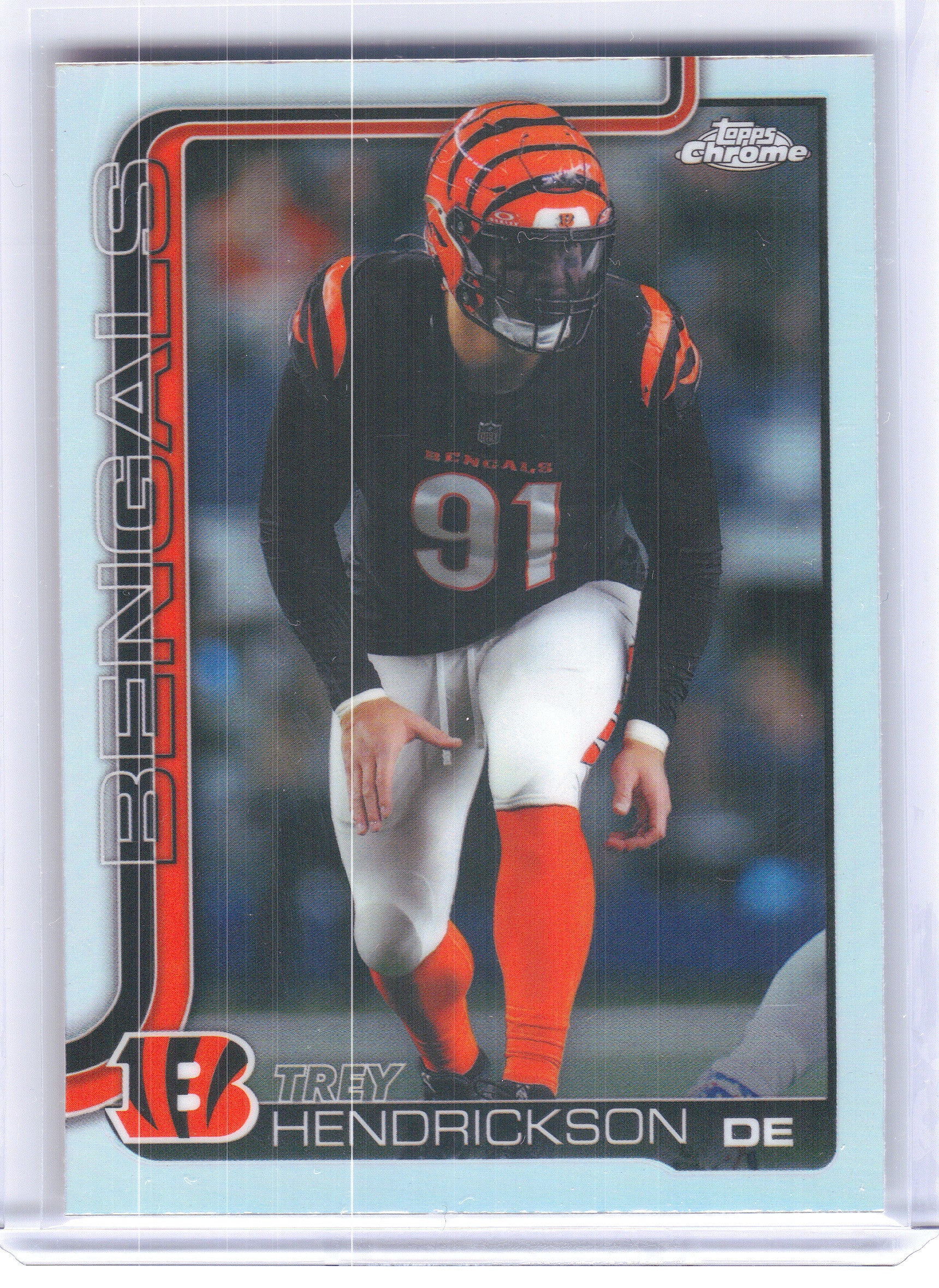 2025 Topps Chrome #65 Trey Hendrickson Refractor Cincinnati Bengals