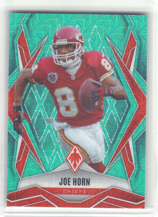 2025 Panini Phoenix #130 Joe Horn Teal Mojo Prizm #/50 Kansas City Chiefs SN