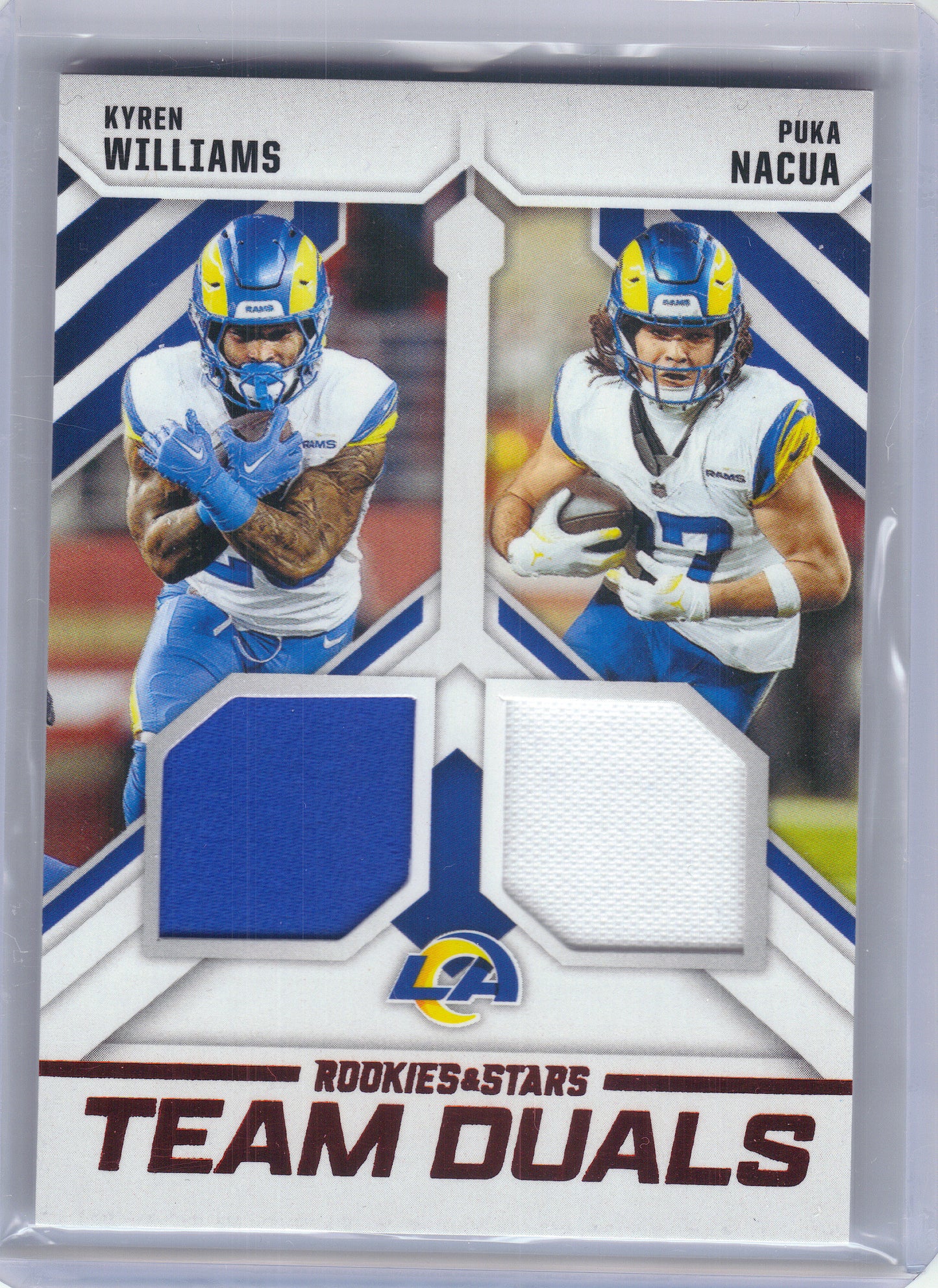 2025 Panini Rookies & Stars #TD-LAR Kyren Williams / Puka Nacua Team Duals Los Angeles Rams MEM