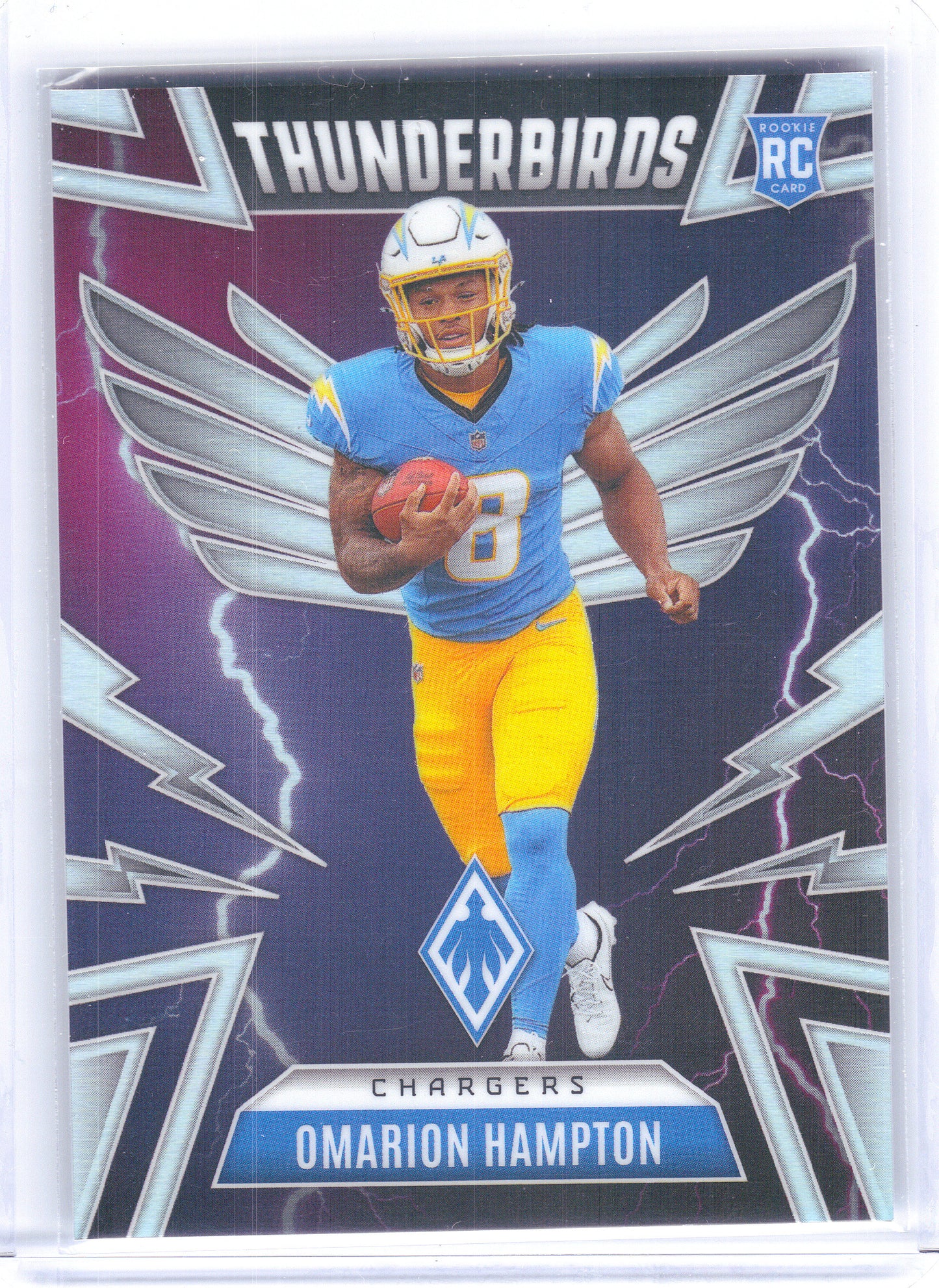 2025 Panini Phoenix #28 Omarion Hampton Thunderbirds Los Angeles Chargers