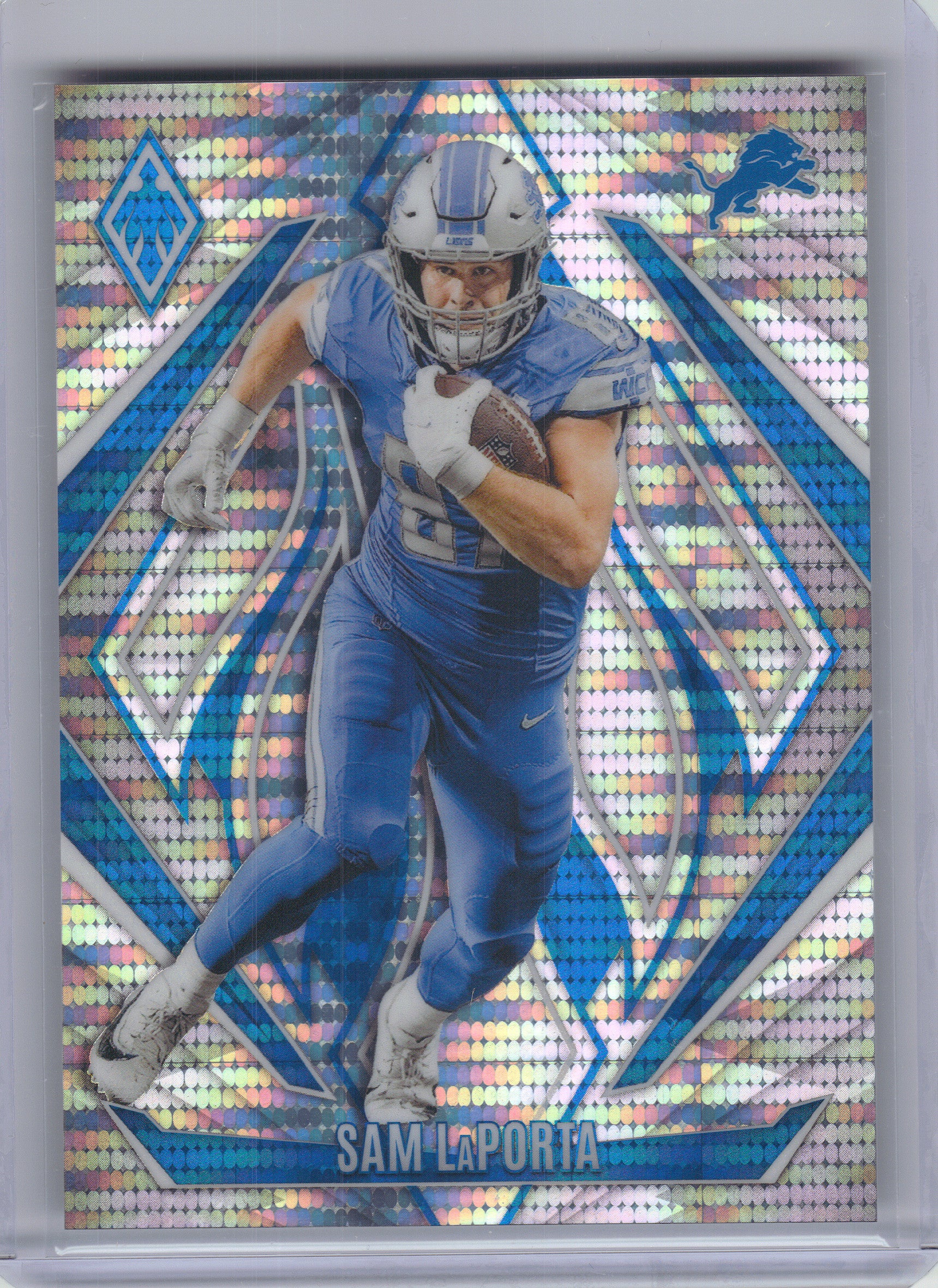 2024 Panini Phoenix #127 Sam LaPorta Pulsar #/200 Detroit Lions SN