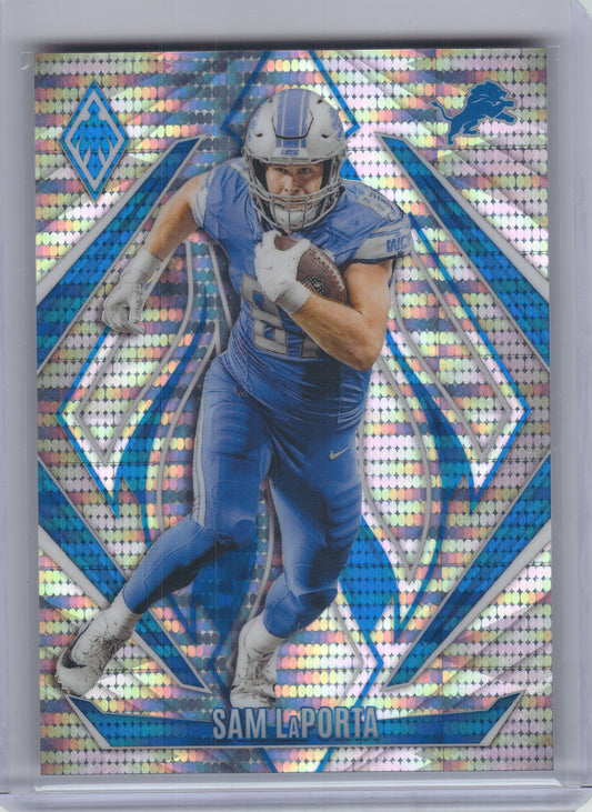 2024 Panini Phoenix #127 Sam LaPorta Pulsar #/200 Detroit Lions SN