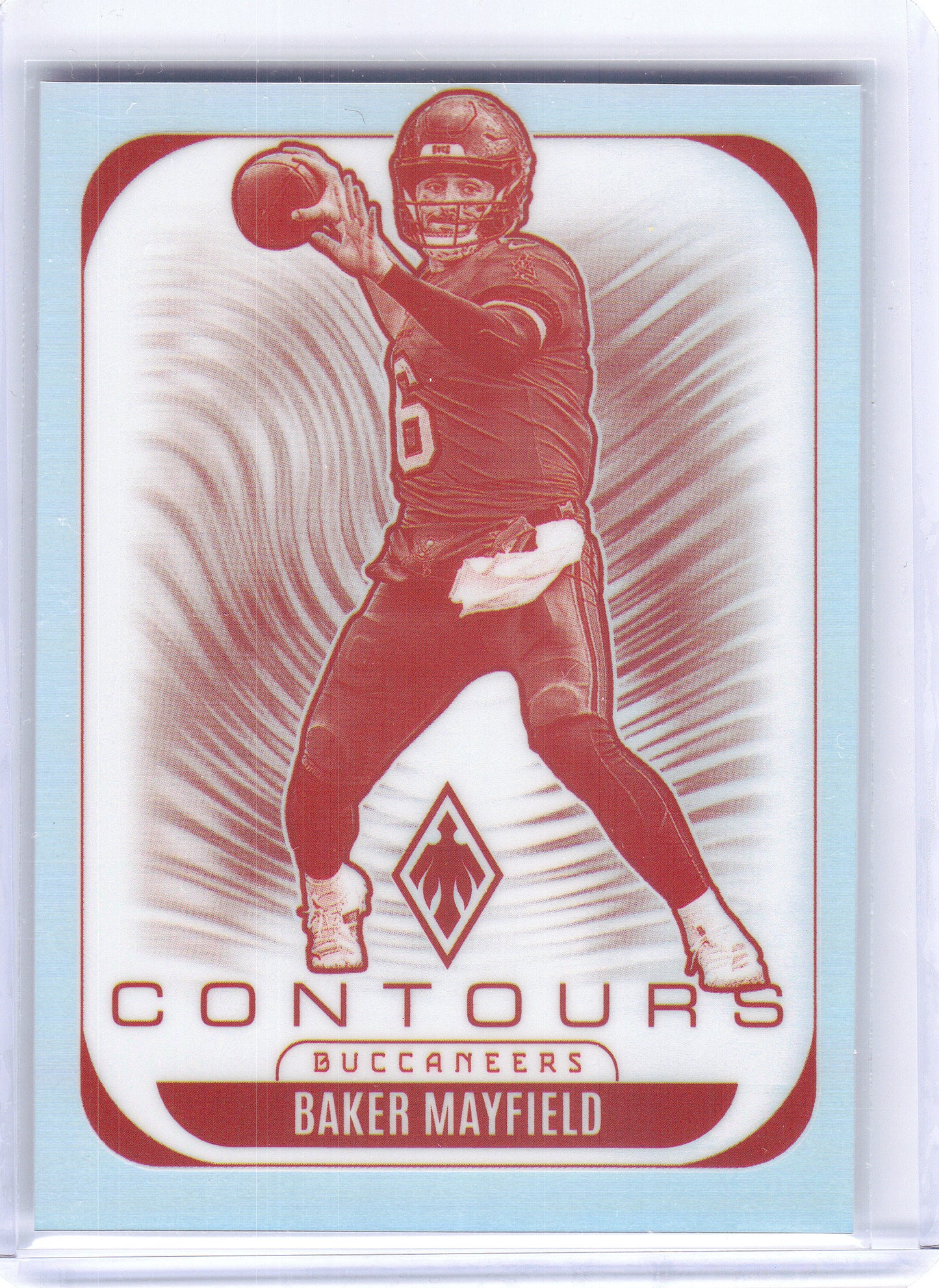 2025 Panini Phoenix #30 Baker Mayfield Contours Tampa Bay Buccaneers
