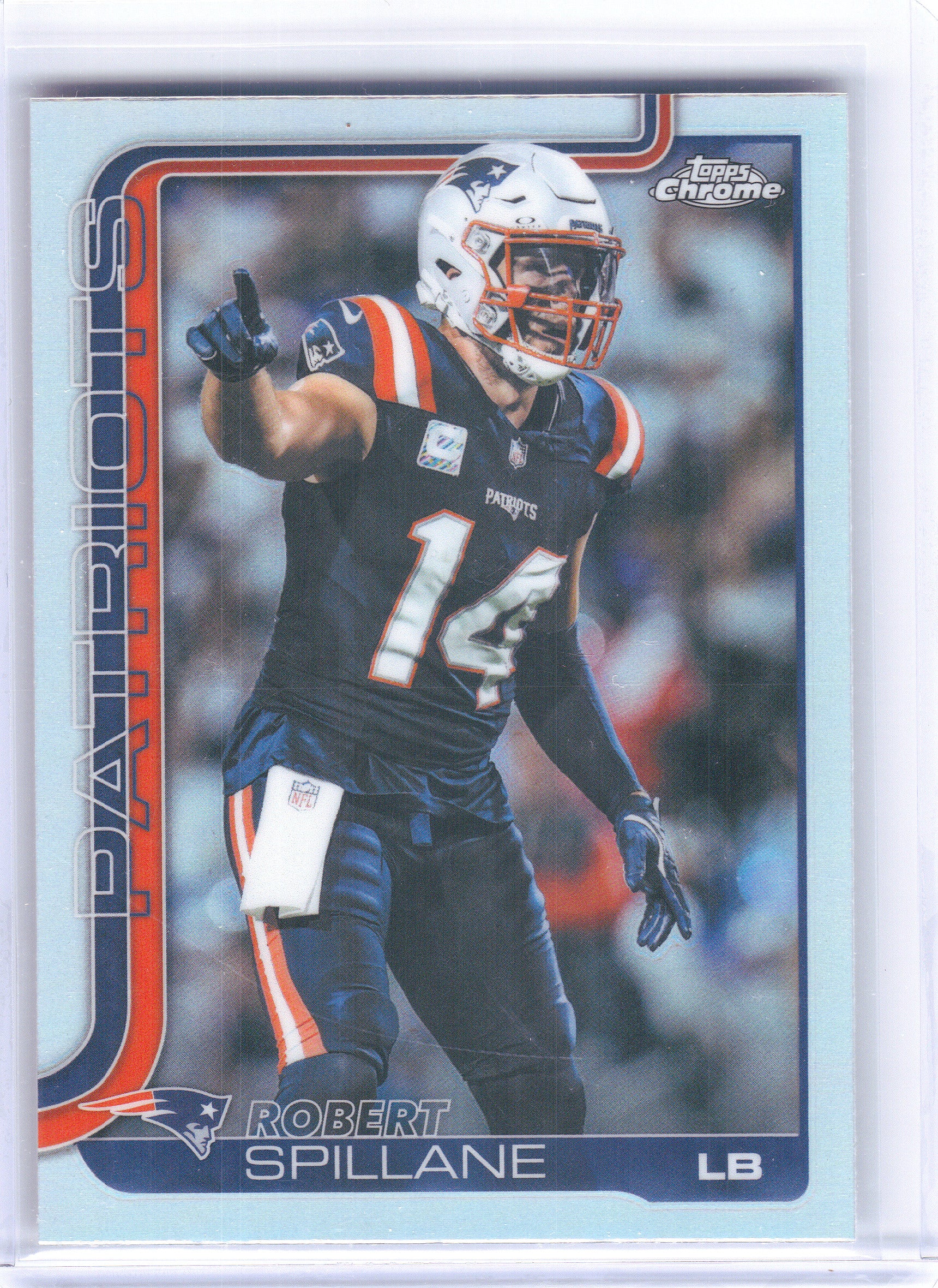 2025 Topps Chrome #181 Robert Spillane Refractor New England Patriots