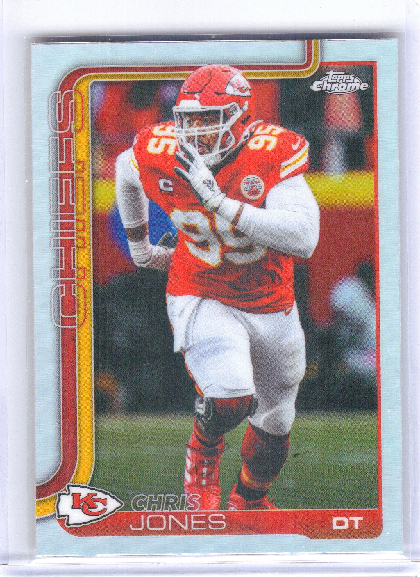 2025 Topps Chrome #153 Chris Jones Refractor Kansas City Chiefs