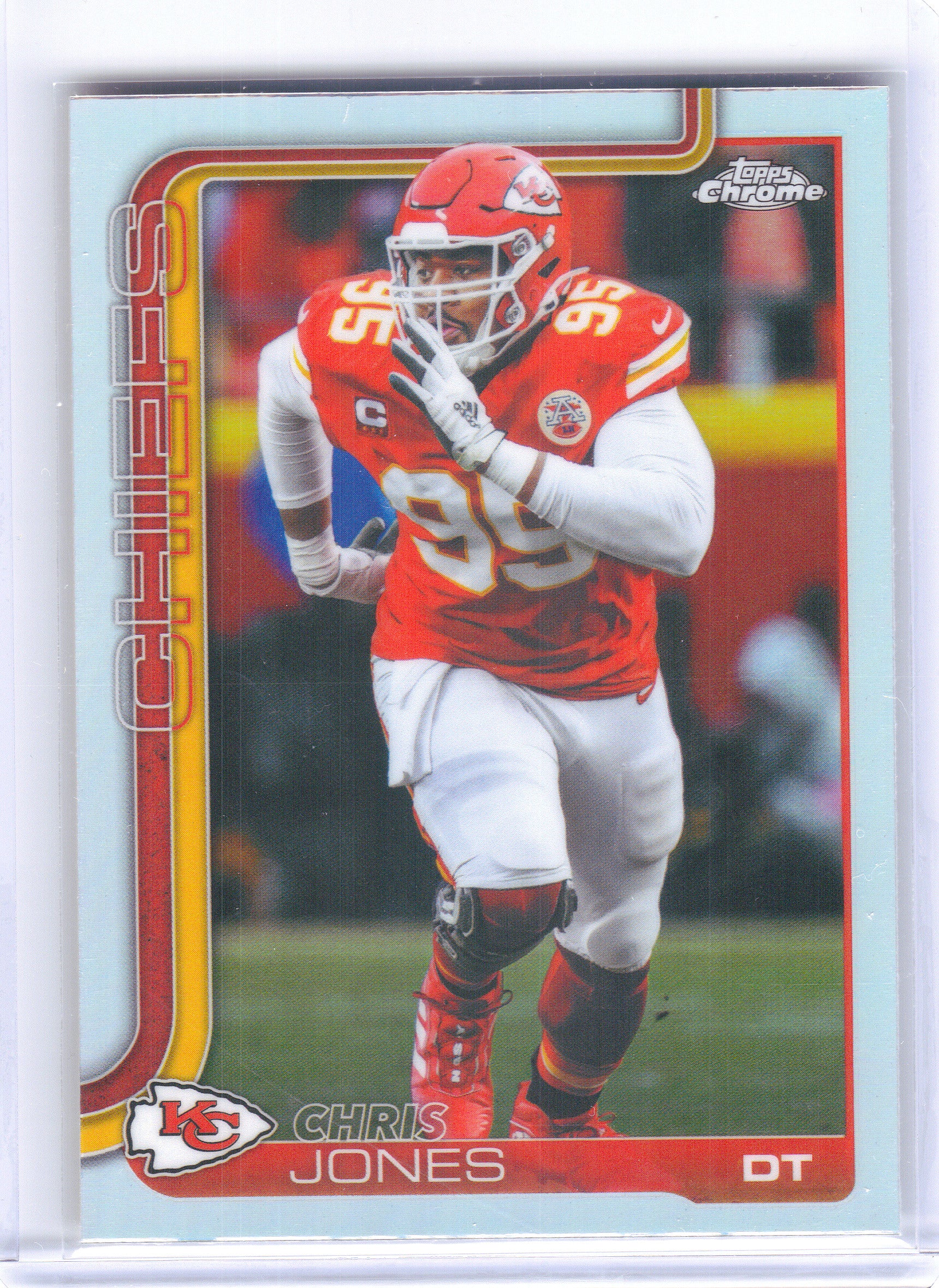 2025 Topps Chrome #153 Chris Jones Refractor Kansas City Chiefs
