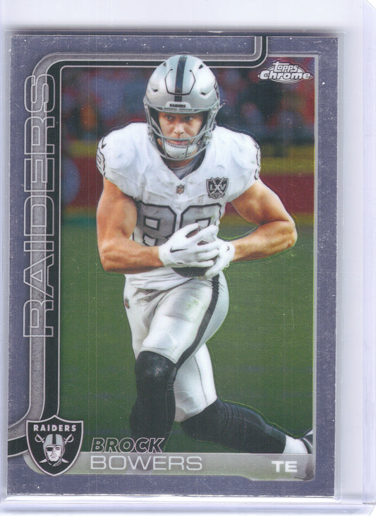 2025 Topps Chrome #178 Brock Bowers Las Vegas Raiders