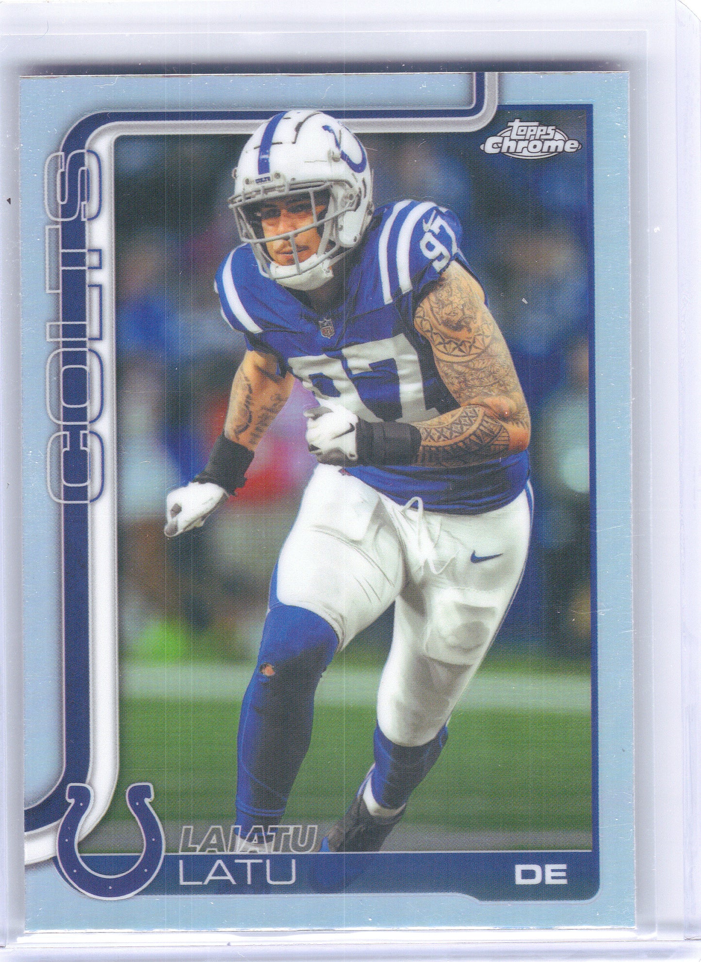 2025 Topps Chrome #128 Laiatu Latu Refractor Indianapolis Colts