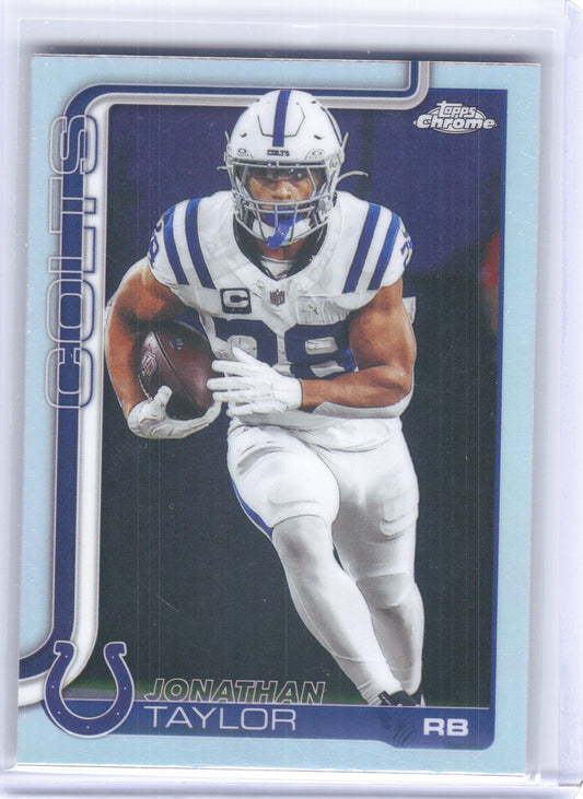 2025 Topps Chrome #130 Jonathan Taylor Refractor Indianapolis Colts