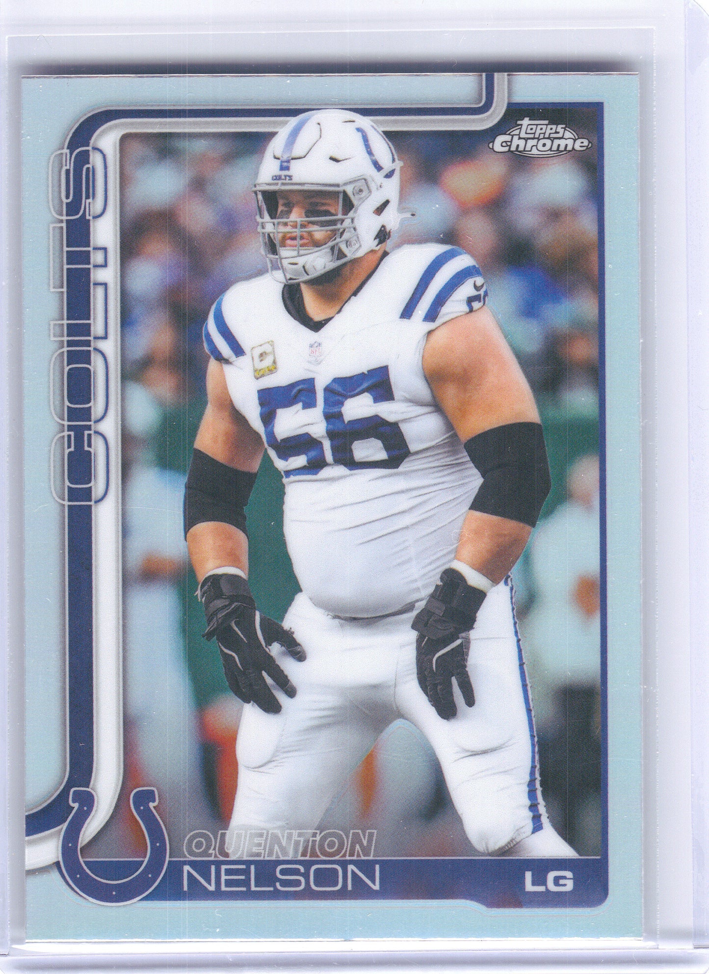 2025 Topps Chrome #144 Quenton Nelson Refractor Indianapolis Colts
