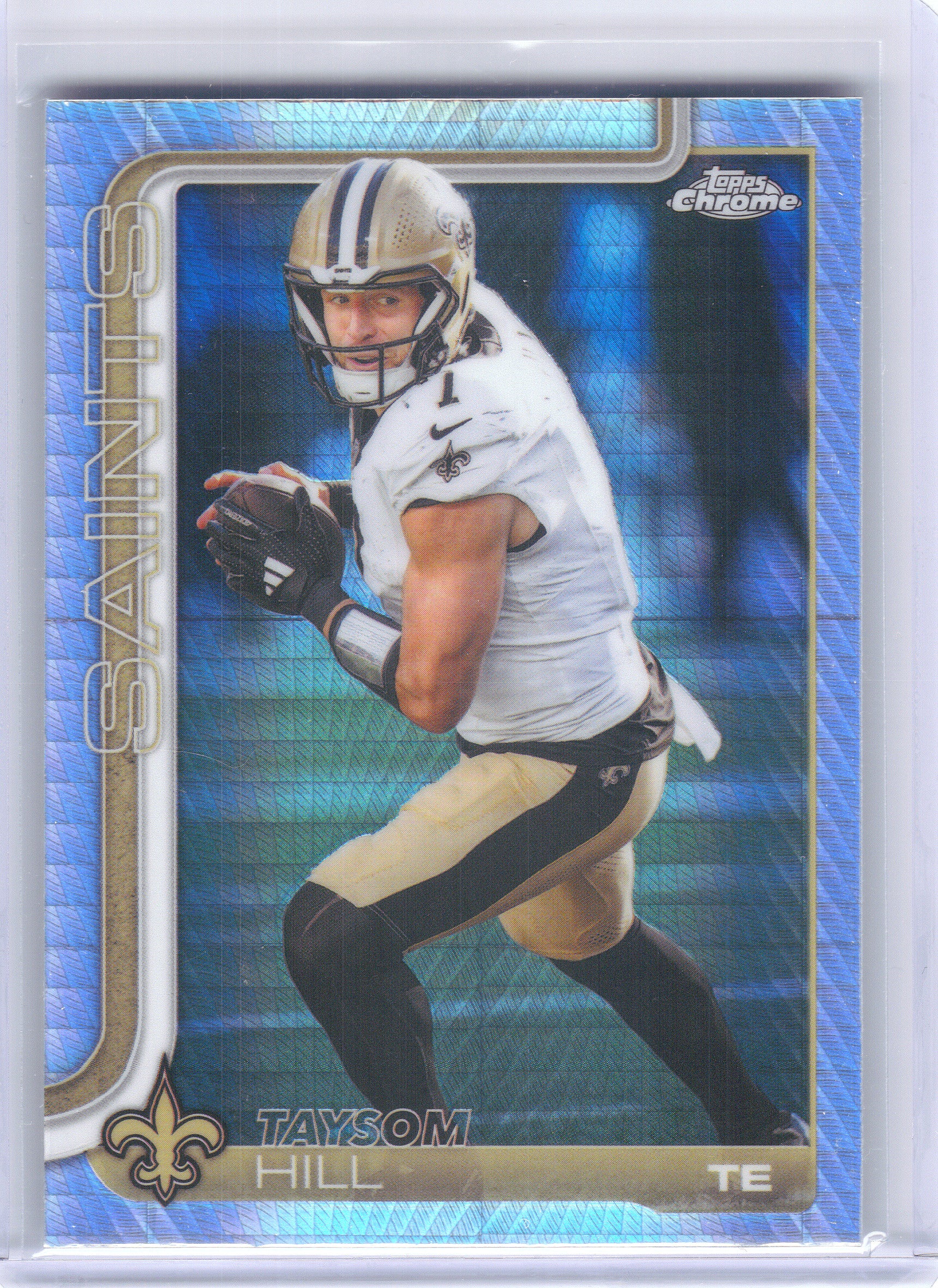 2025 Topps Chrome #222 Taysom Hill Prism Refractor New Orleans Saints