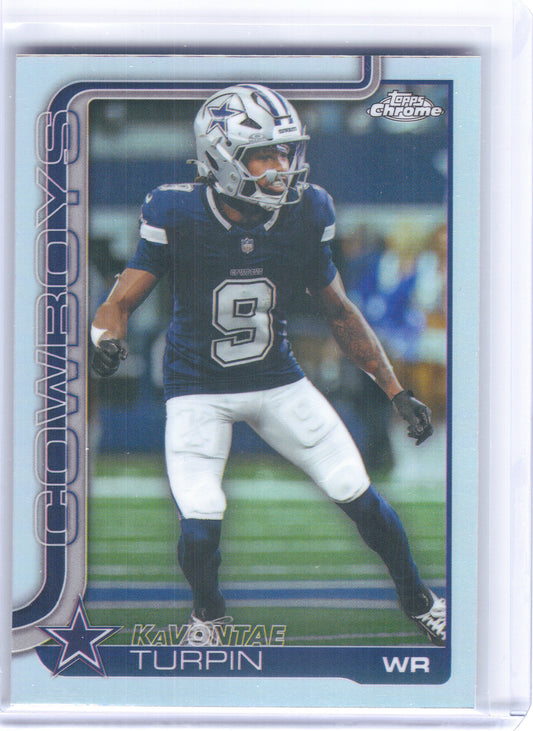 2025 Topps Chrome #84 KaVontae Turpin Refractor Dallas Cowboys