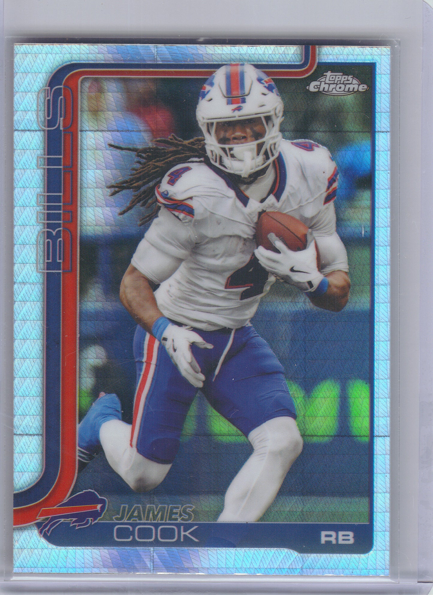 2025 Topps Chrome #35 James Cook Prism Refractor Buffalo Bills