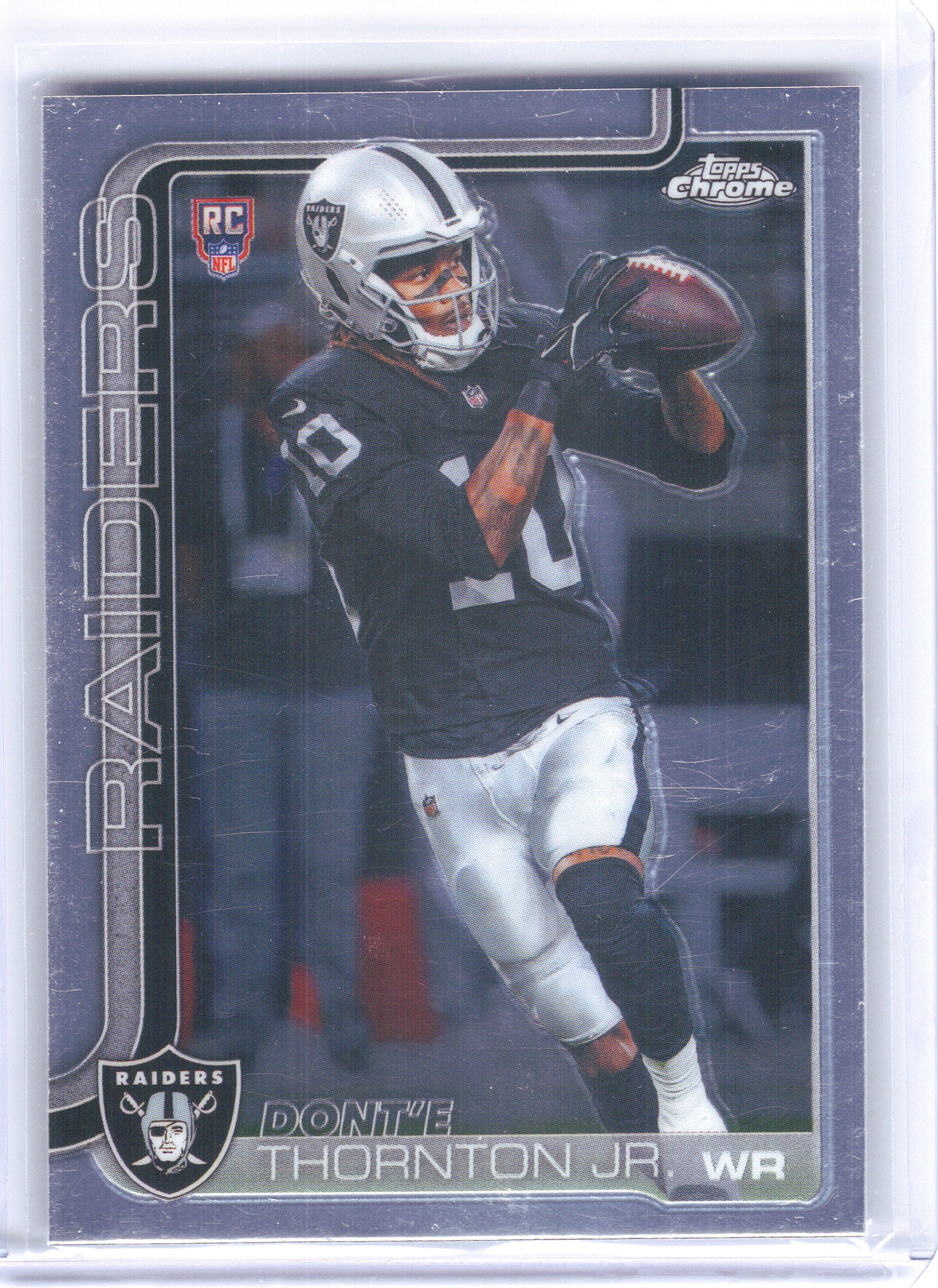 2025 Topps Chrome #385 Dont'e Thornton Jr. Las Vegas Raiders RC
